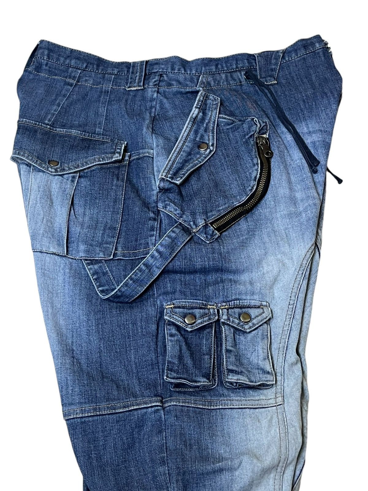 PPFM SICK🔥JAPANESE BRAND PPFM DROP CROTCH MULTIPOCKET JEANS Size US 33 - 9 Thumbnail