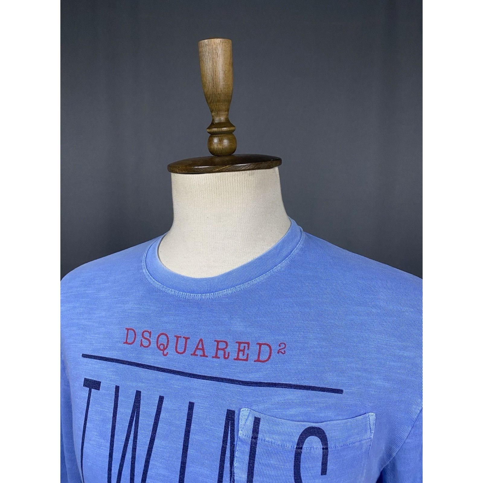 Dsquared2 Dsquared2 Big Logo Men's Blue Crewneck Sweater Size L Size US L / EU 52-54 / 3 - 6 Thumbnail