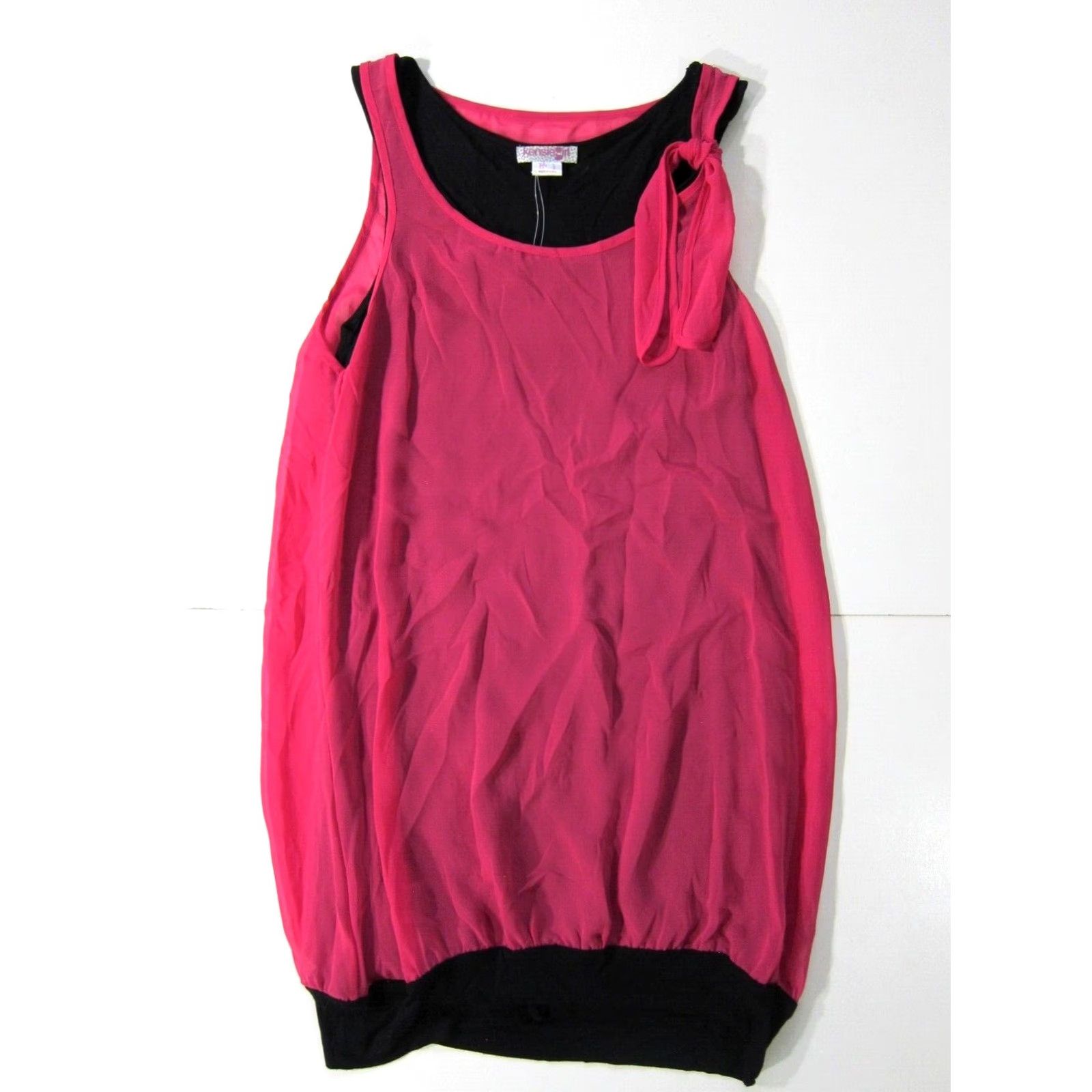 Vintage Kensie Girl NWT Shift Tank Dress Tunic Pink L Large Sleeveless Dress Women Size L / US 10 / IT 46 - 2 Thumbnail