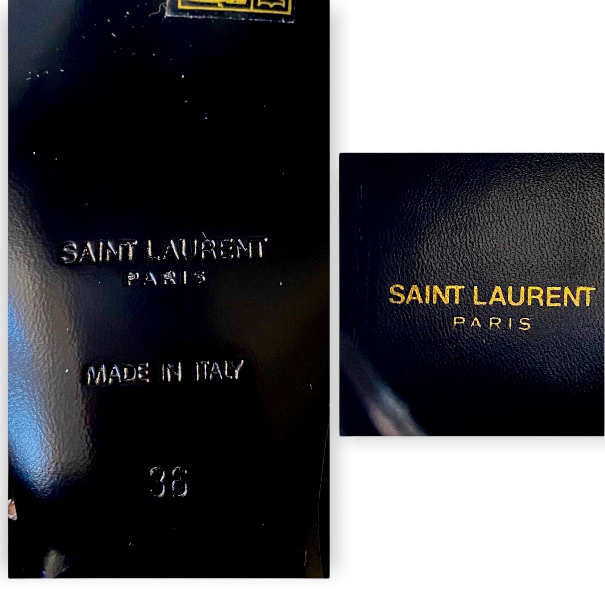 Saint Laurent Paris Saint Laurent A19 Belle Crystal Satin Ankle Boots 36 Size US 6 / IT 36 - 7 Thumbnail
