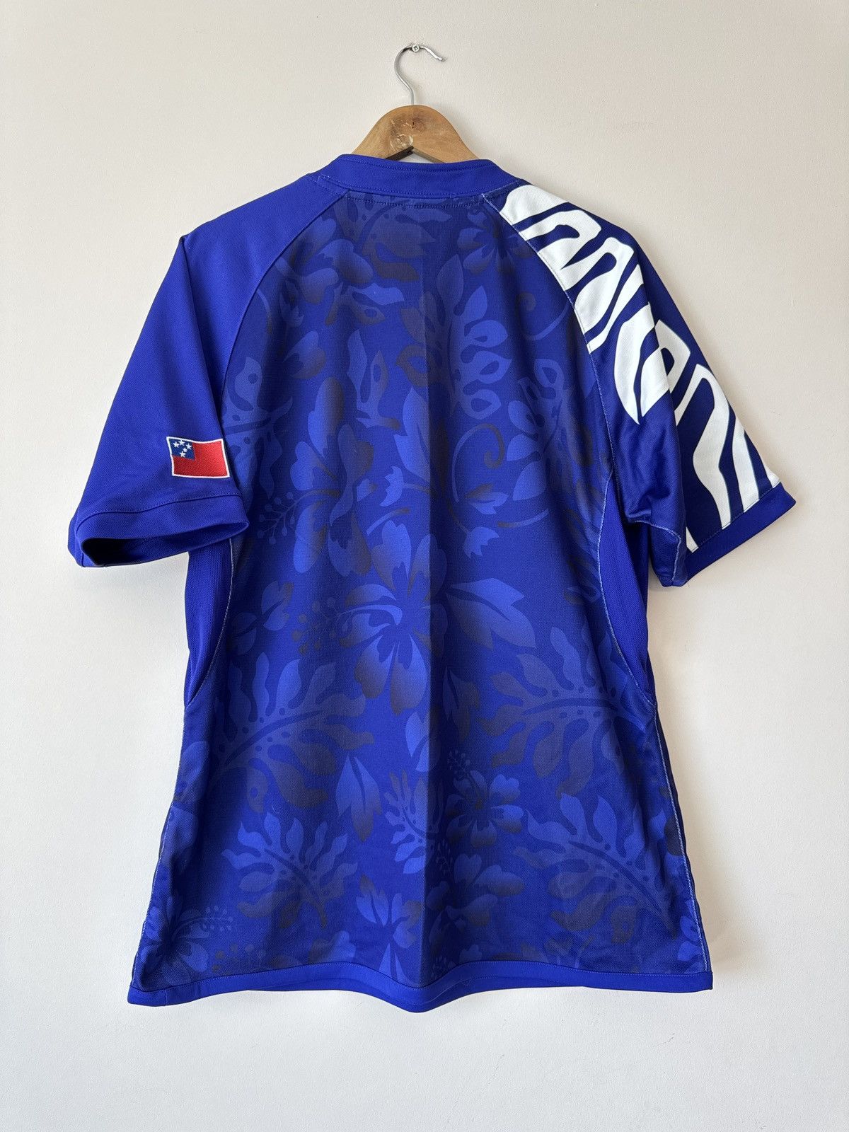 Vintage Samoa 2011-2012 World Cup Home Rugby Jersey Blue Shirt Kit Size US XL / EU 56 / 4 - 2 Thumbnail