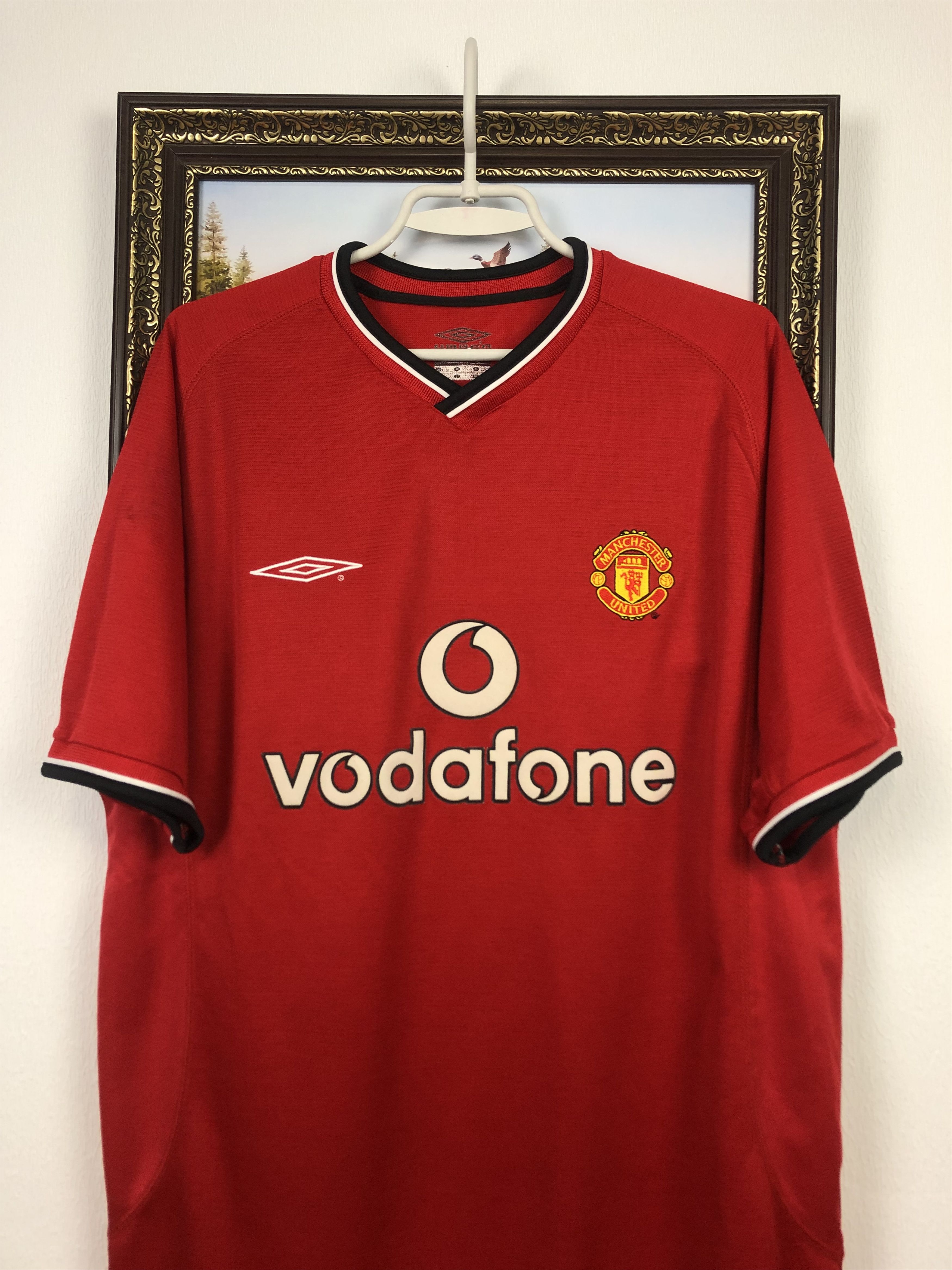 ウェア 2000s UMBRO FOOTBALL SHIRT Manchester United football shirt 2000 Soccer Umbro Jersey