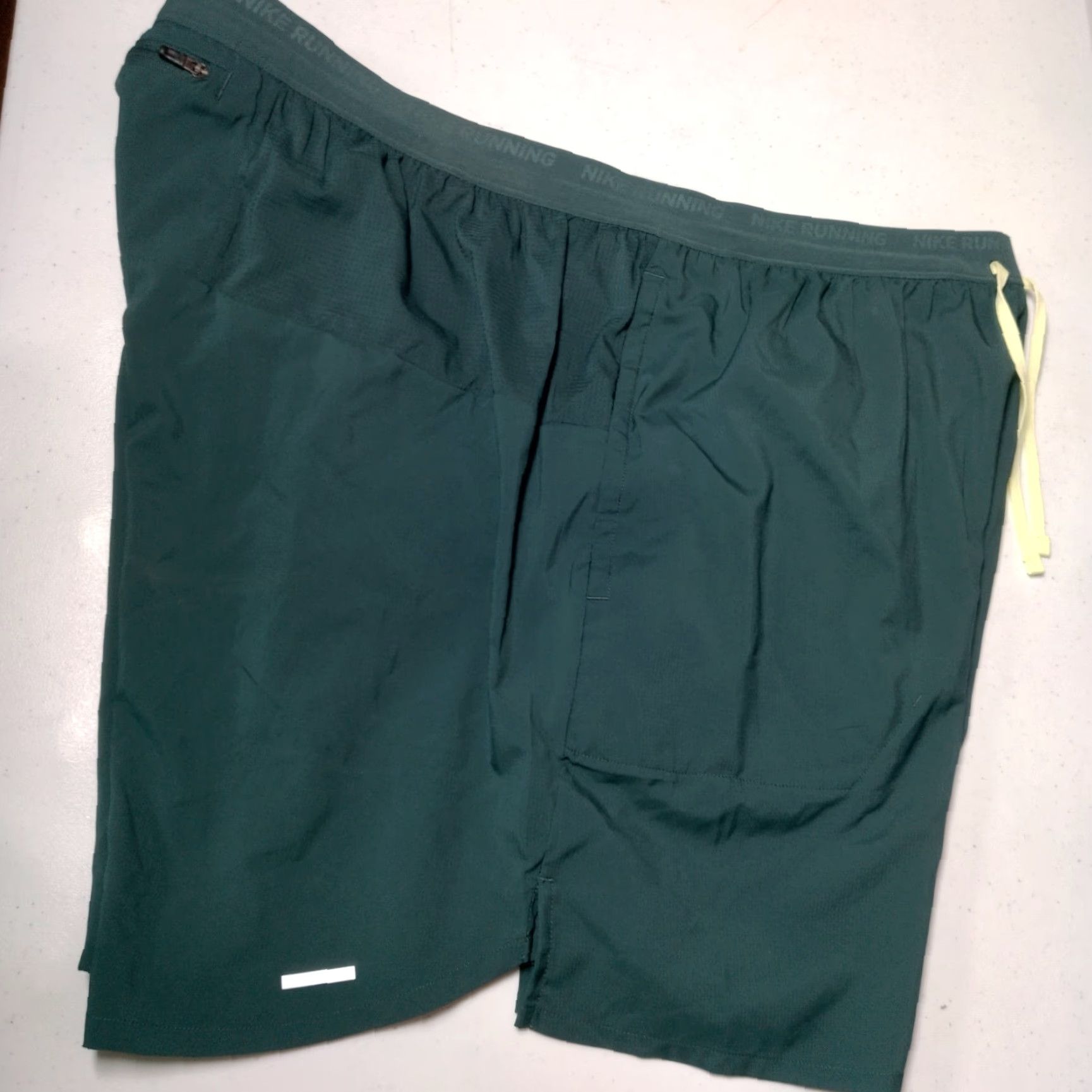 Nike Nike Dri Fit Stride Running Shorts 2XL Athletic Men Gray Green Blue Stretch Rip Stop | Regular Waist 36 in Inseam 6.5 in Size US 36 / EU 52 - 3 Thumbnail