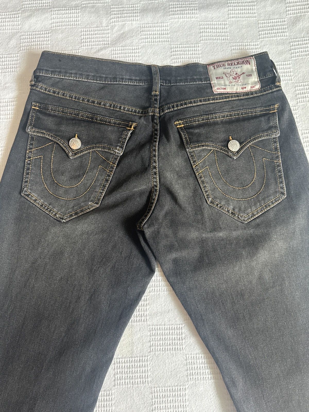 True Religion Gloomy Grey/Gold Stitch True Religion Size US 30 / EU 46 - 1 Thumbnail