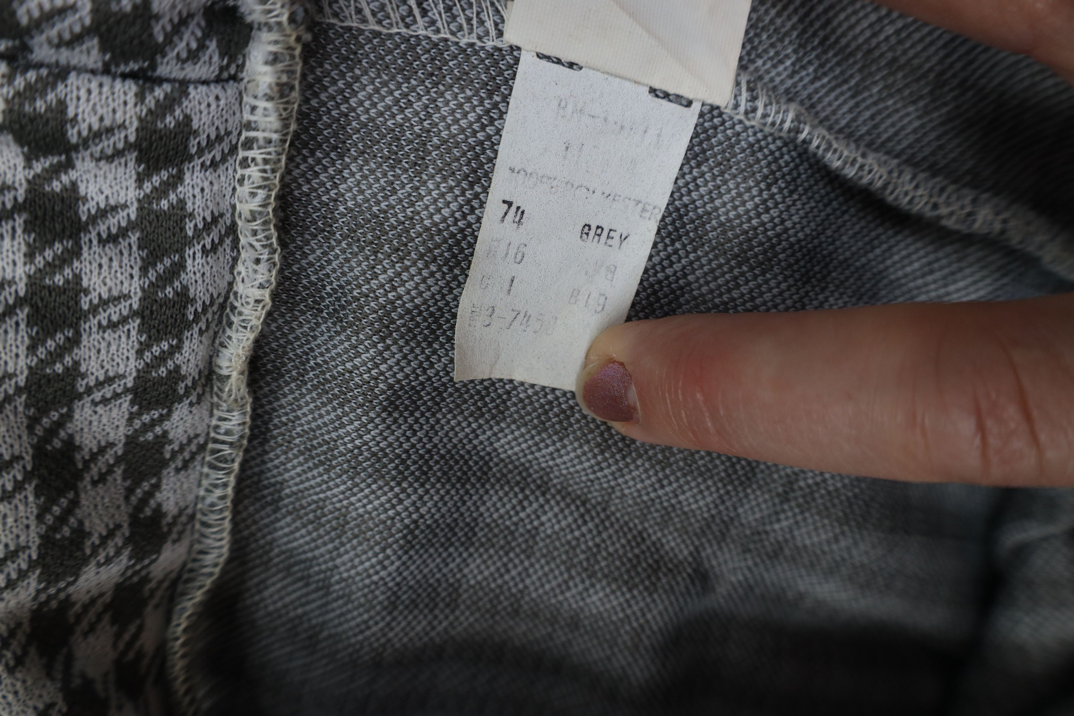 Vintage Vintage 70s Streetwear Bell Bottoms Pants Gray Plaid USA Size 38" / US 16 / IT 52 - 9 Thumbnail