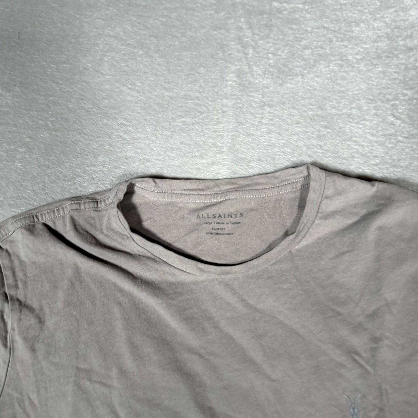 Allsaints AllSaints Shirt Mens Large Brown Crew Short Sleeve Logo Basic Knit Tee Casual Size US L / EU 52-54 / 3 - 4 Thumbnail