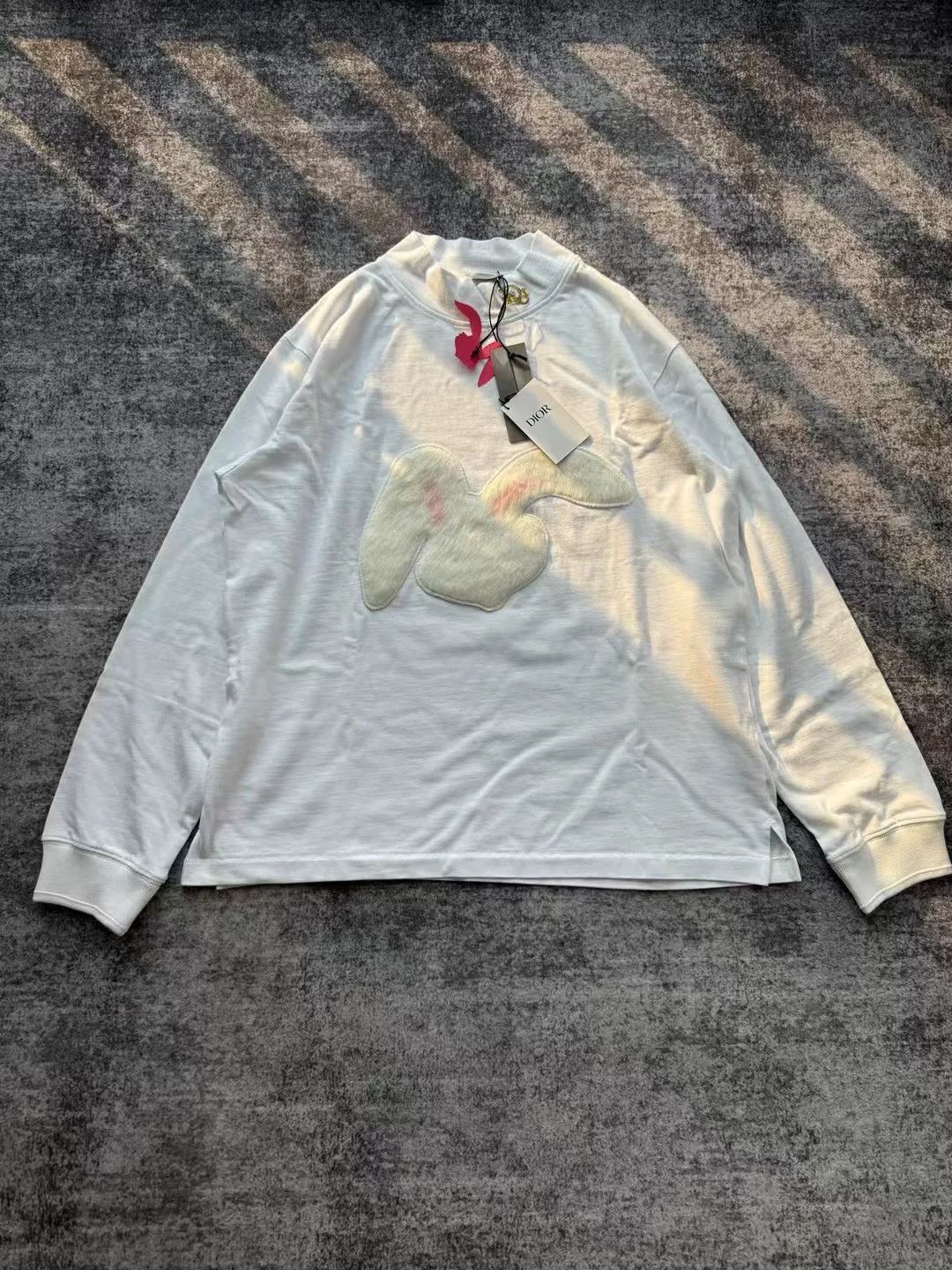 Dior Dior White High Neck Embroidered Logo Sweatshirt Size XL / US 12-14 / IT 48-50 - 1 Thumbnail