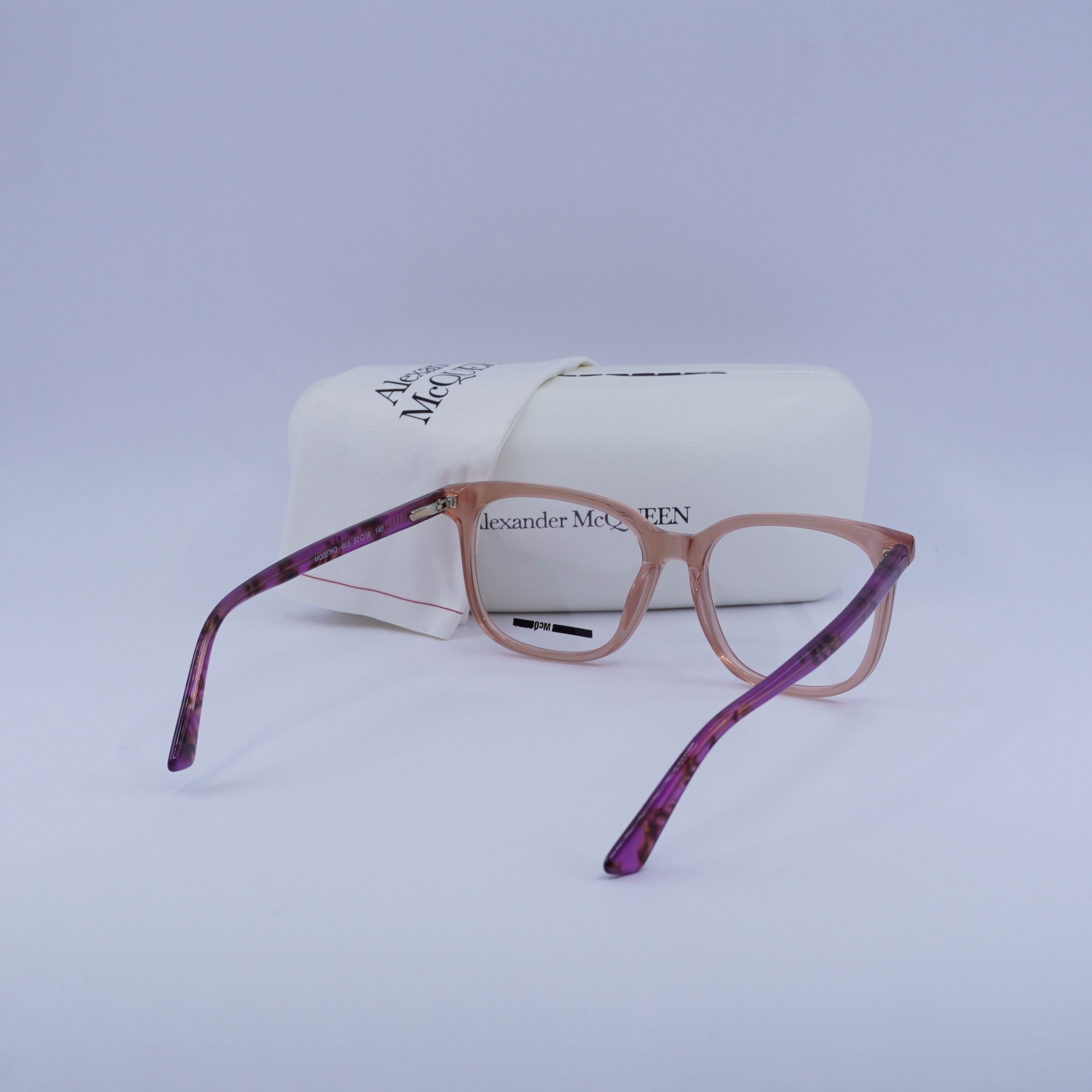 McQ Alexander McQueen McQ by Alexander McQueen MQ0276O 003 Eyeglasses Pink 52 Size ONE SIZE - 10 Thumbnail
