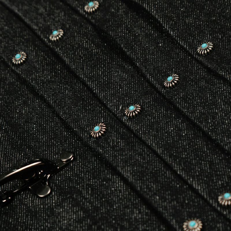 Japanese Brand Airplane Buckle Denim Jacket Turquoise Button Size US M / EU 48-50 / 2 - 7 Thumbnail