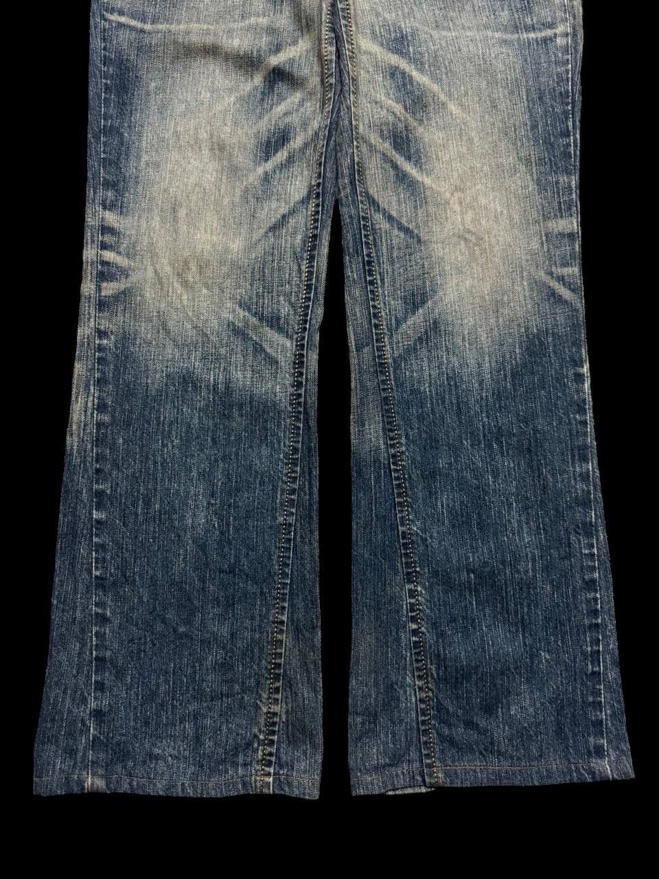 Edwin FLARE 90s Edwin Sick Rusty Whisker Mudwash Distressed Jeans Size US 30 / EU 46 - 8 Thumbnail