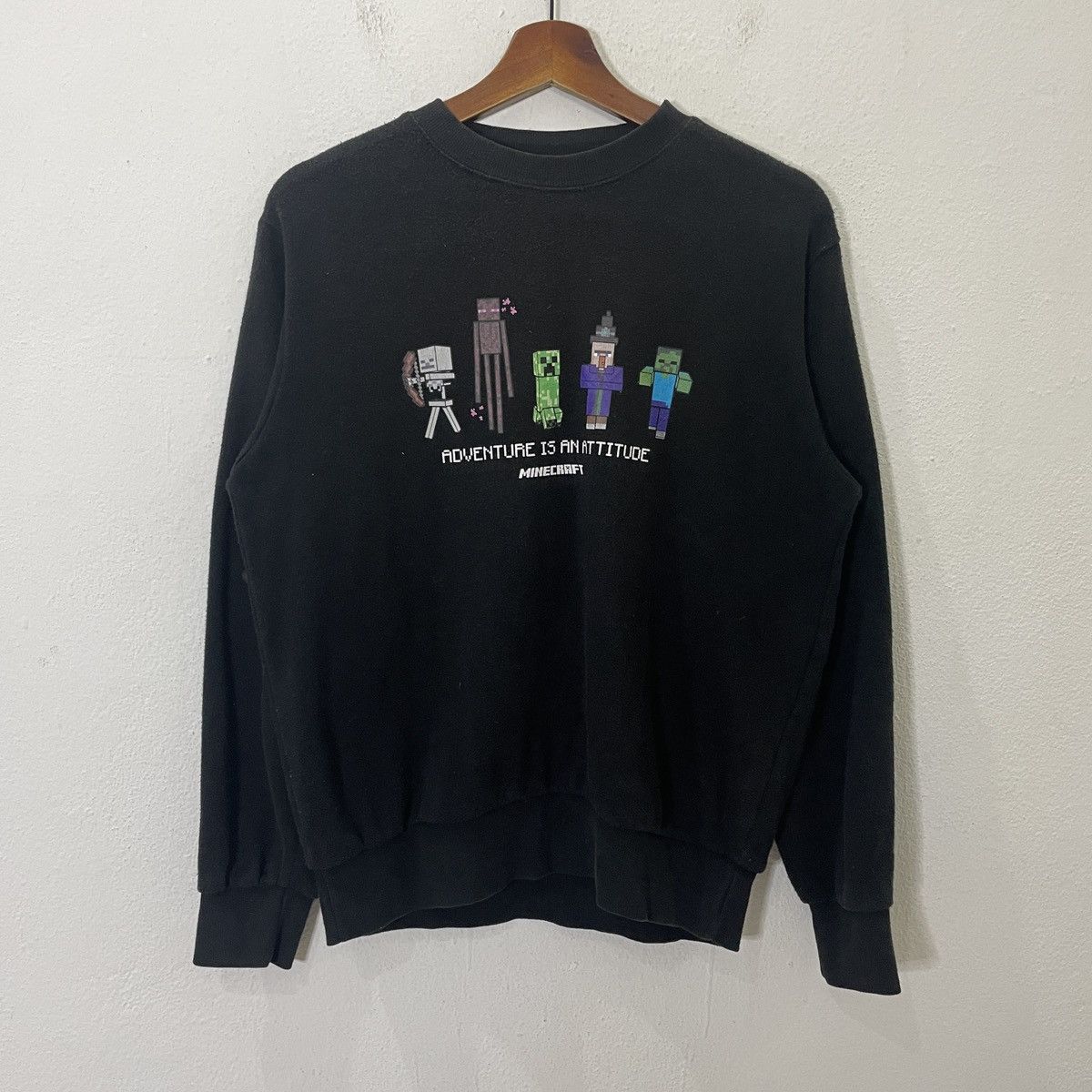 Anime Vintage Minecraft Big Logo Sweatshirt Size US M / EU 48-50 / 2 - 1 Thumbnail
