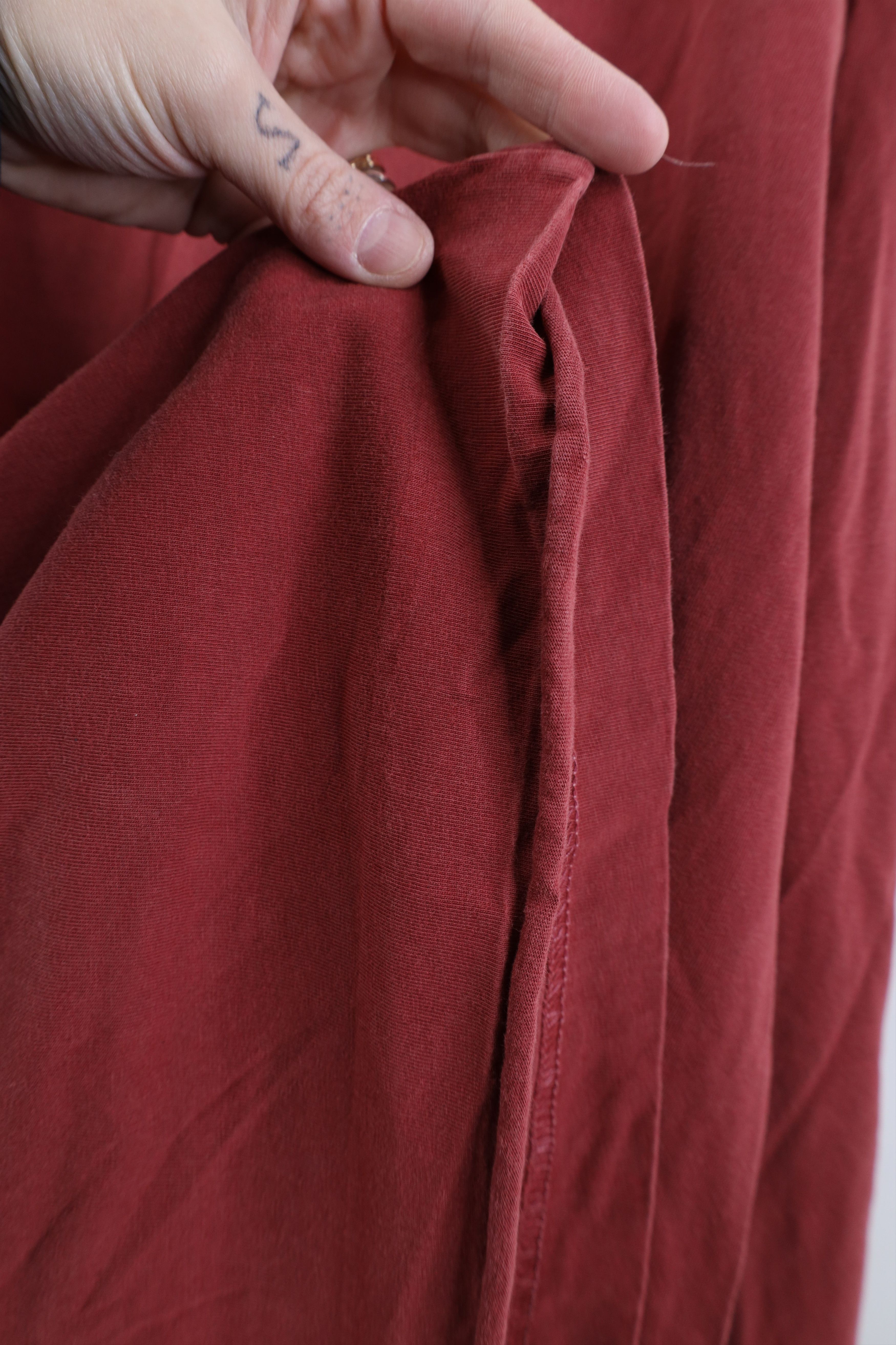 Woolrich Woolen Mills Vintage 90s Woolrich Heavy Stonewash Long Sleeve T-Shirt Red Size US XL / EU 56 / 4 - 8 Thumbnail