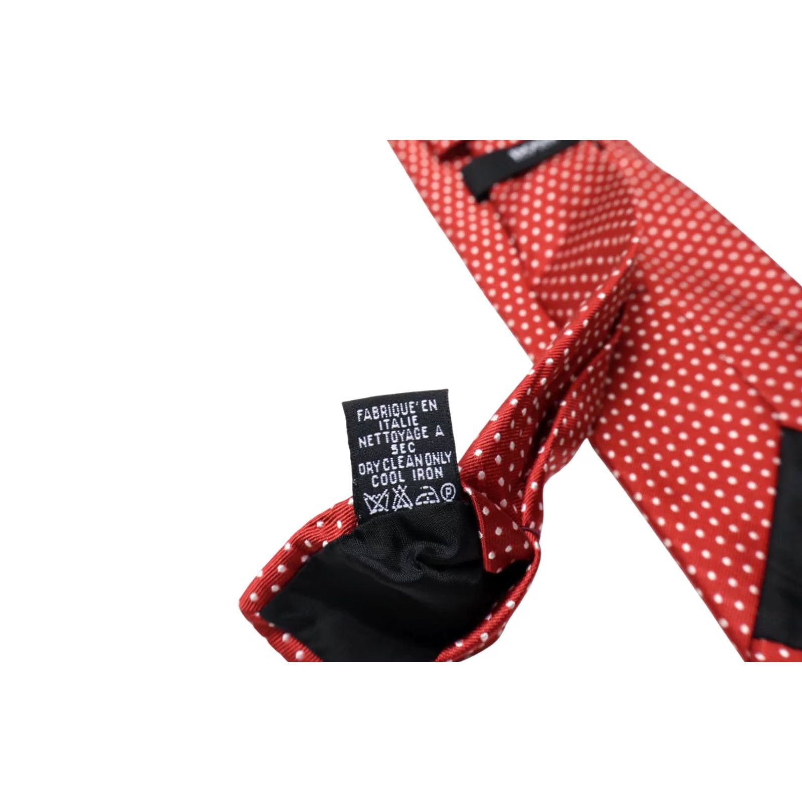 Hugo Boss HUGO BOSS Tie Men's ONE SIZE Red Polka Dot Patterned Pure Silk Pointed Size ONE SIZE - 7 Thumbnail