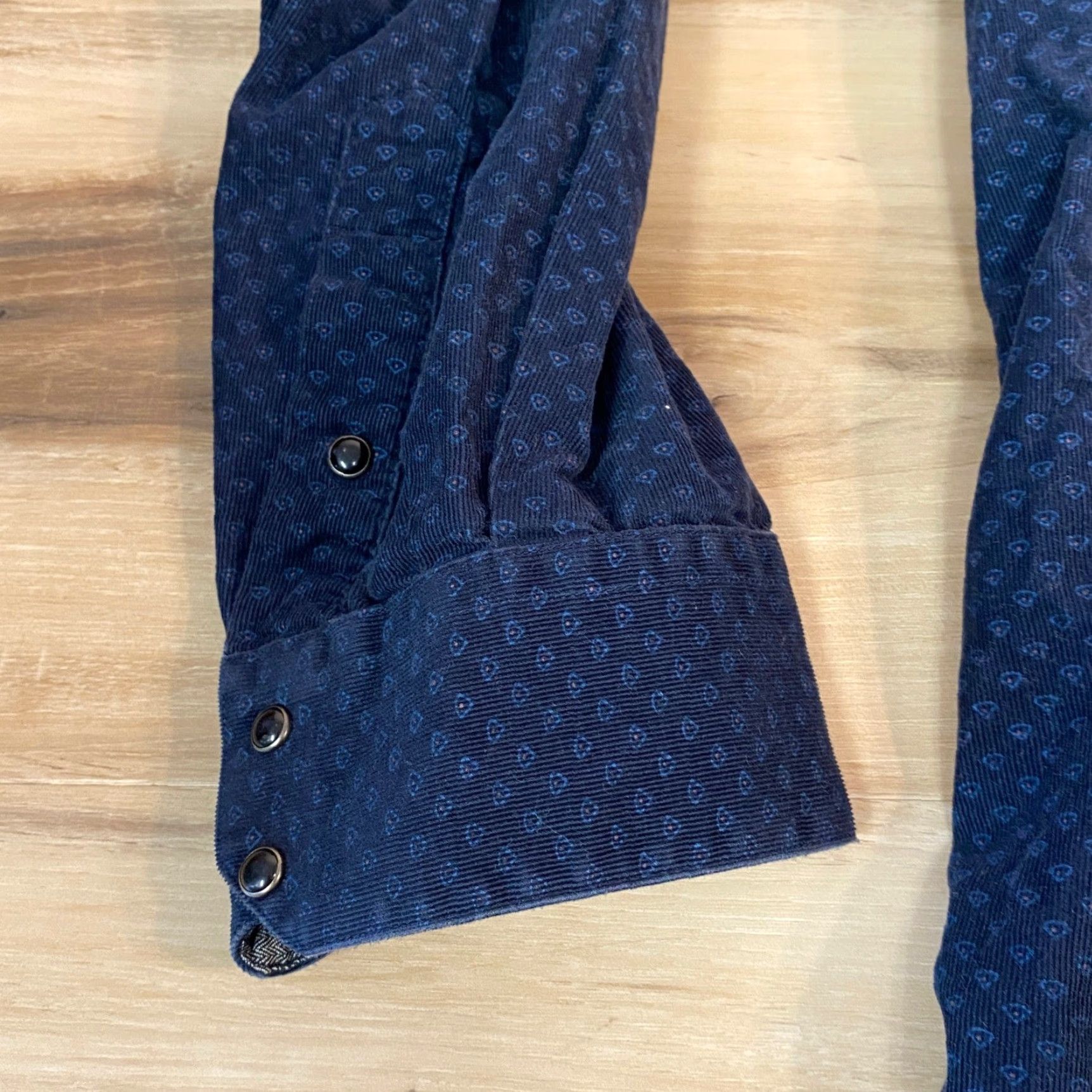 Vintage Zagiri Button-Up Shirt Western Diamond Pattern 3XL Mens Blue Long Sleeve Collared Shirt Size US XXL / EU 58 / 5 - 4 Thumbnail