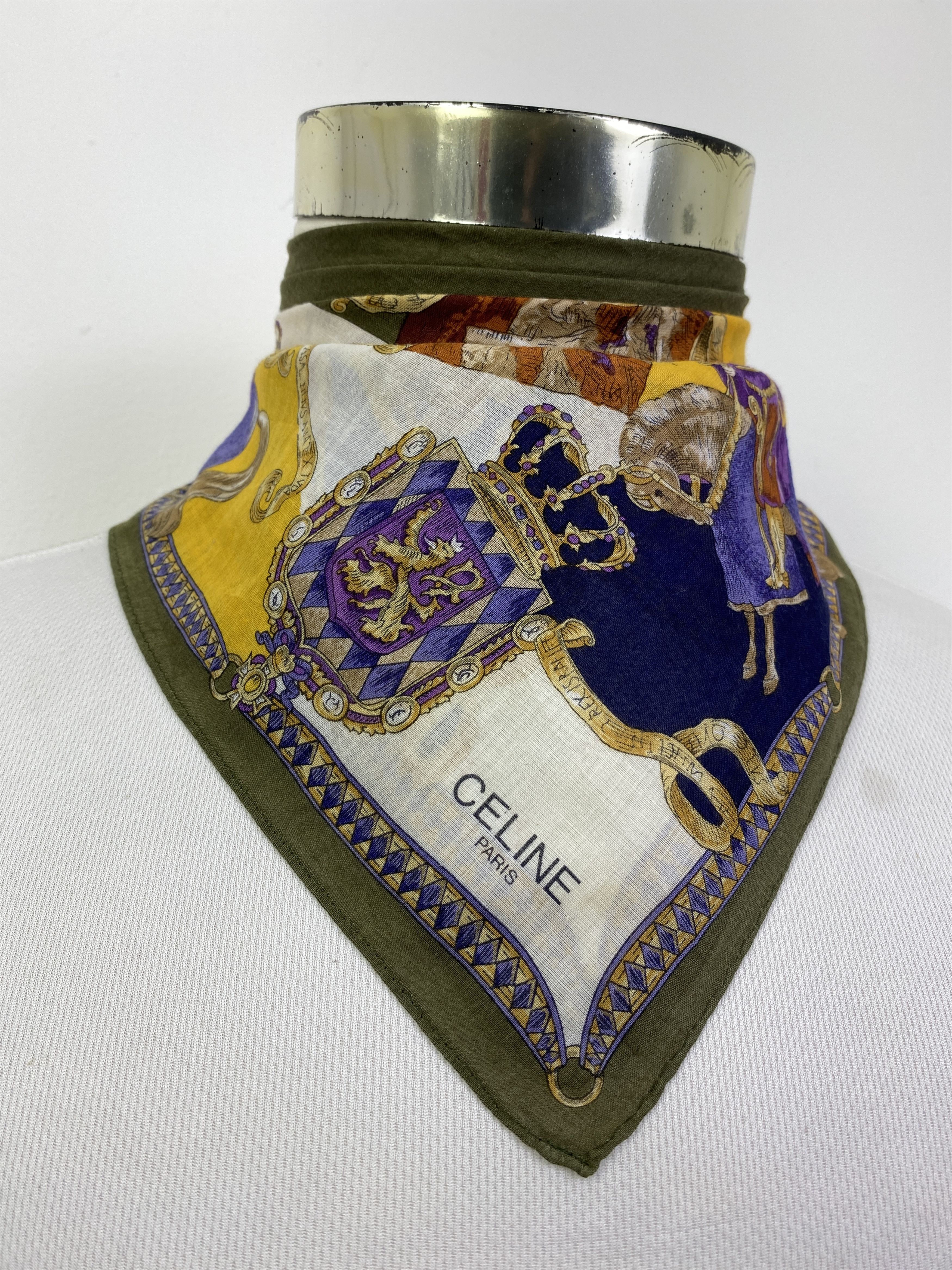 Celine Vintage Celine Handkerchief / Neckerchief HKC1057 Size ONE SIZE - 2 Thumbnail