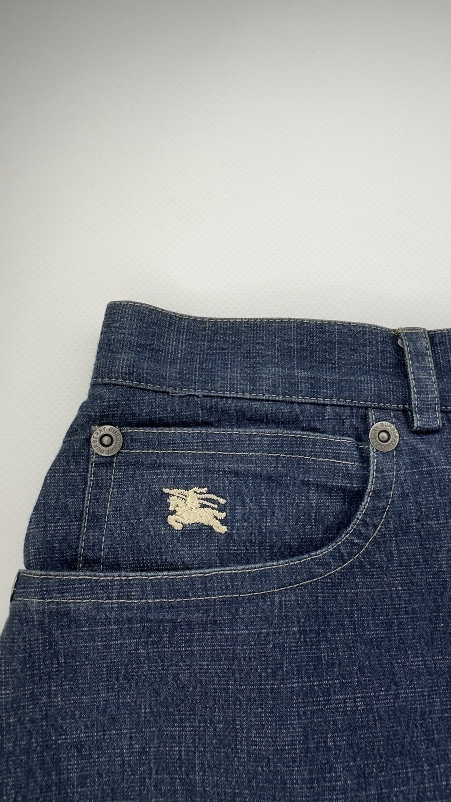 Burberry Burberry Vintage Denim Skirt – Size 18 (Women) Size 36" / US 14 / IT 50 - 4 Thumbnail