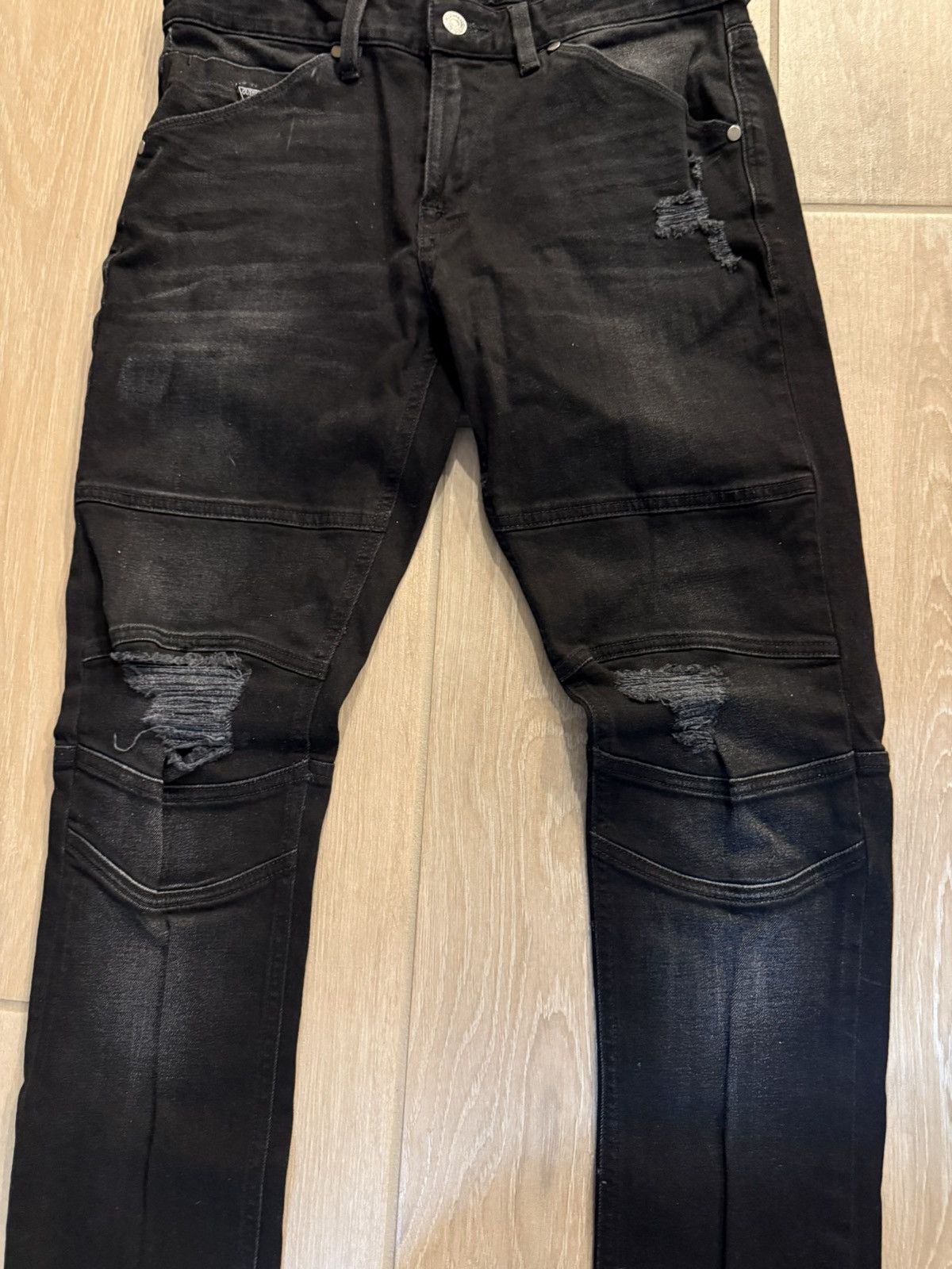 Guess Guess slim tapered moto jeans Size US 30 / EU 46 - 2 Thumbnail