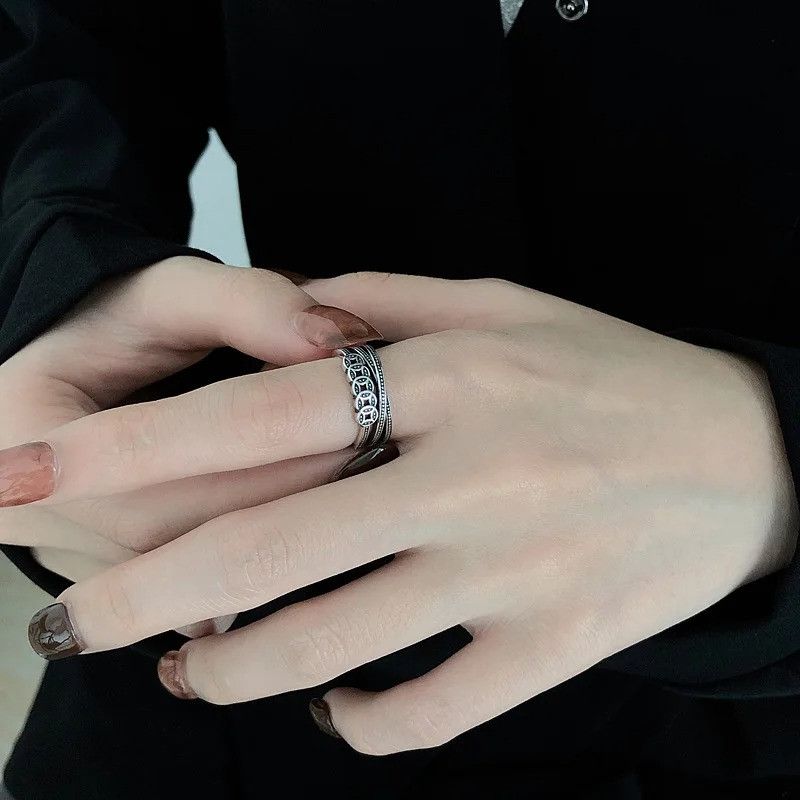 Japanese Brand Retro Coins Ring Size ONE SIZE - 4 Thumbnail