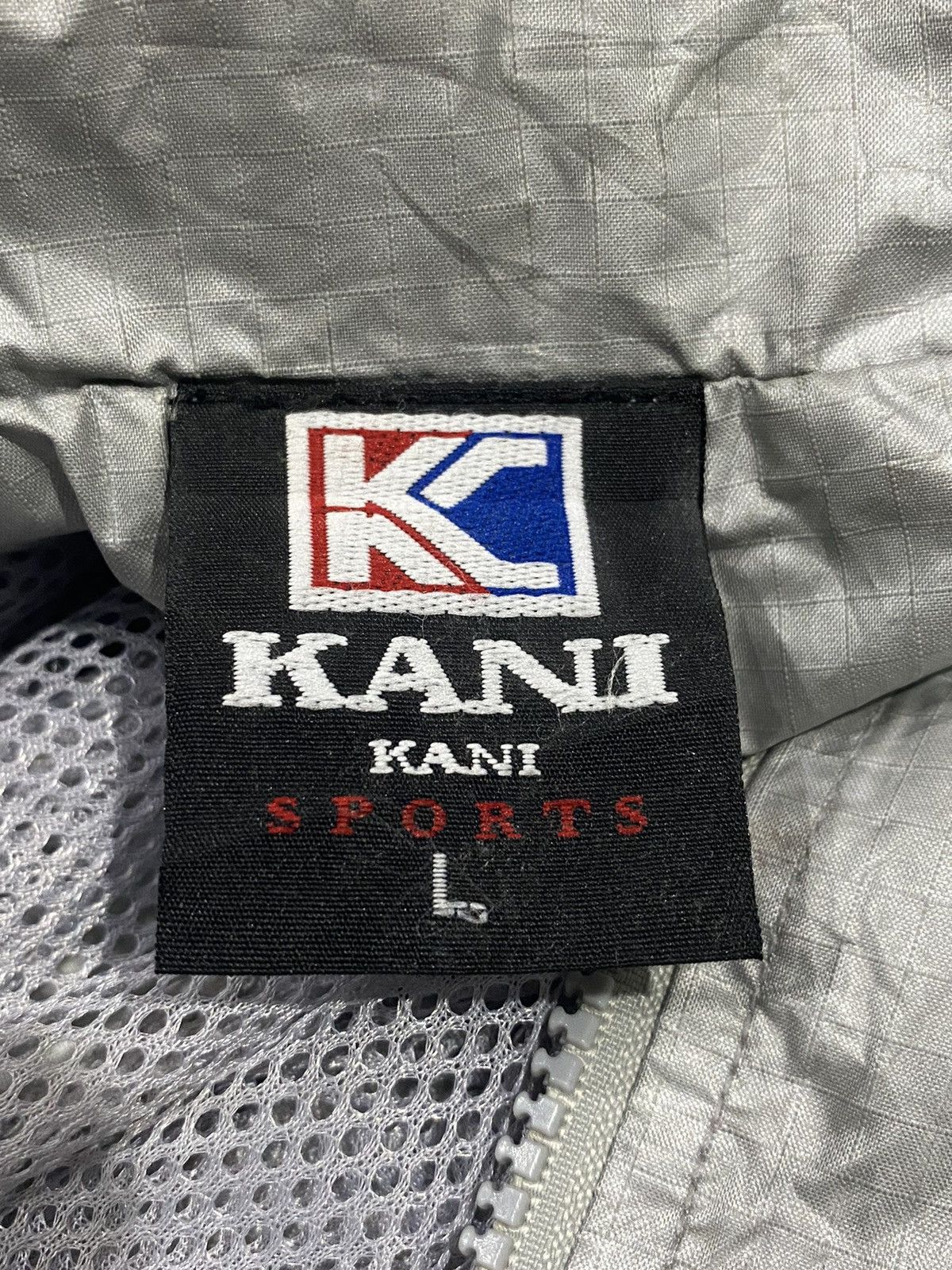 Vintage Rare KARL KANI Side Tape Light Zipper Jacket Hoodie (L) Size US L / EU 52-54 / 3 - 17 Thumbnail