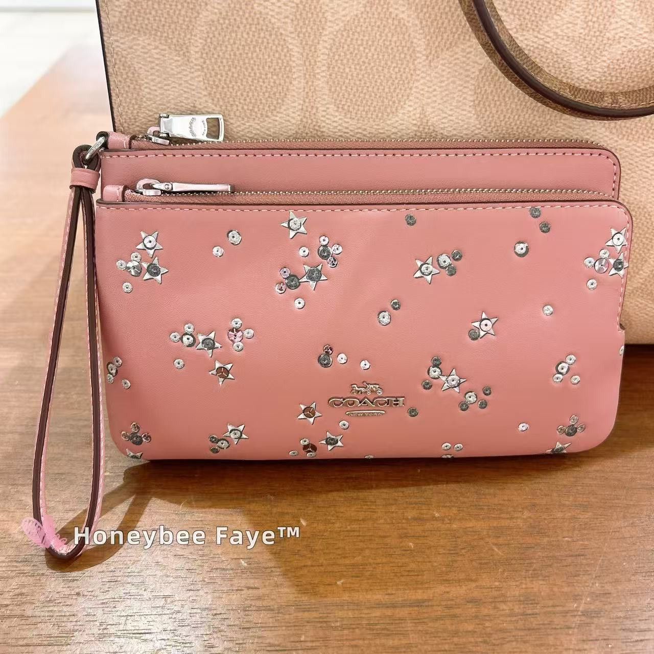 Coach Double Zip Wallet With Star Print CCJ69 Size ONE SIZE - 3 Thumbnail