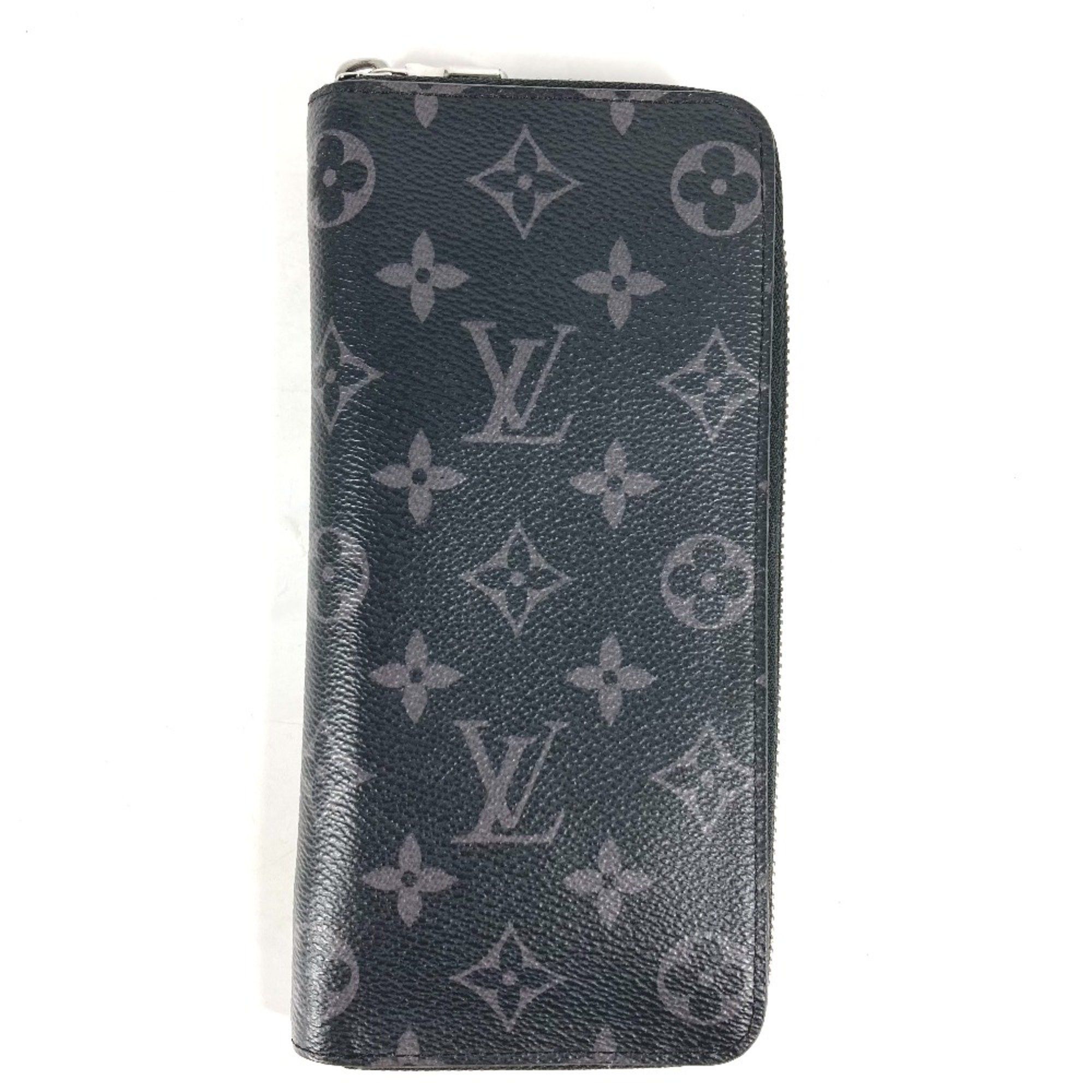 Louis Vuitton Louis Vuitton M62295 MonogramEclipse Zip Around Long Wallet Black Size ONE SIZE - 1 Thumbnail