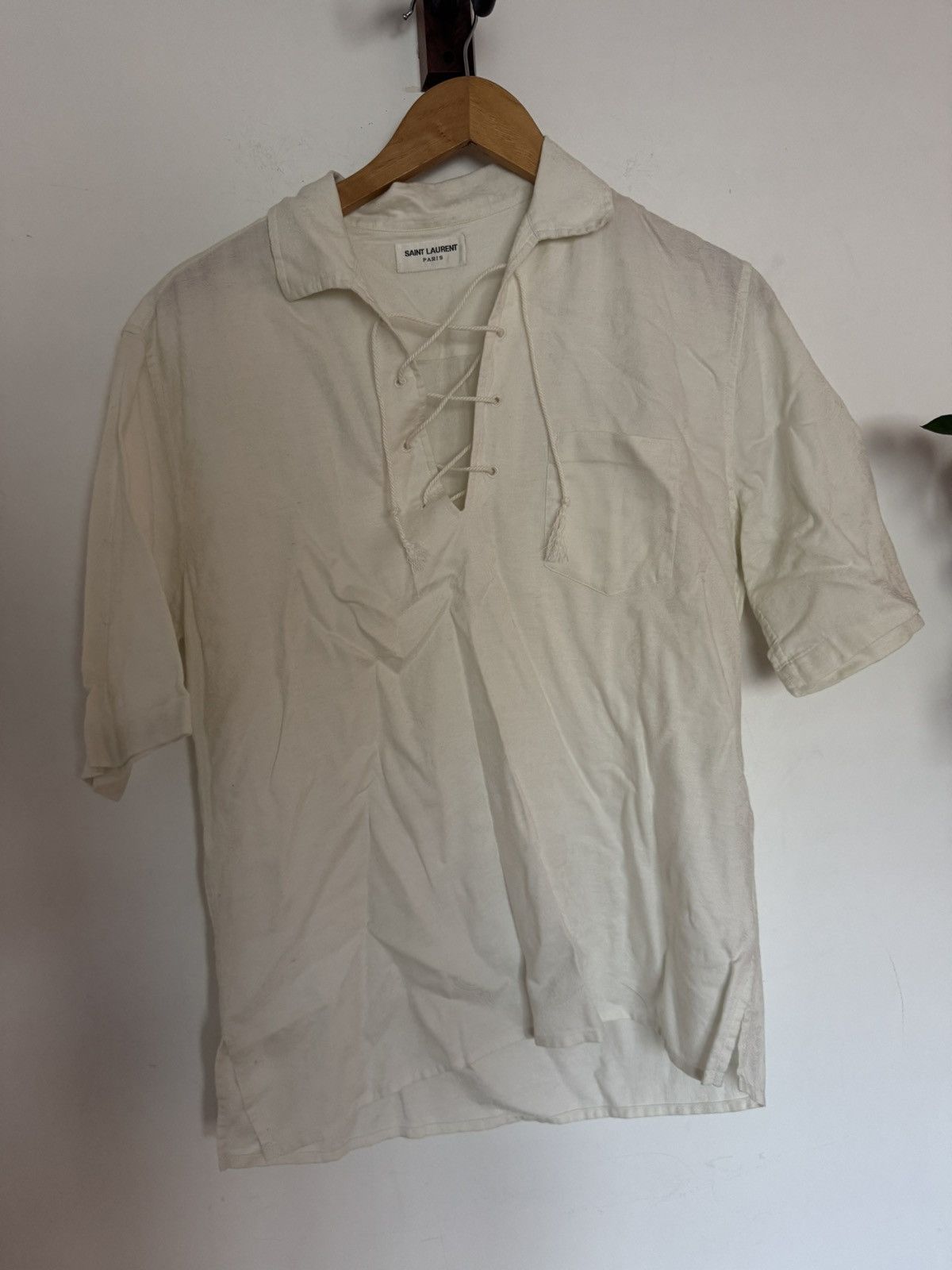 Saint Laurent Paris Cream laced tunic paisely Size US M / EU 48-50 / 2 - 1 Thumbnail