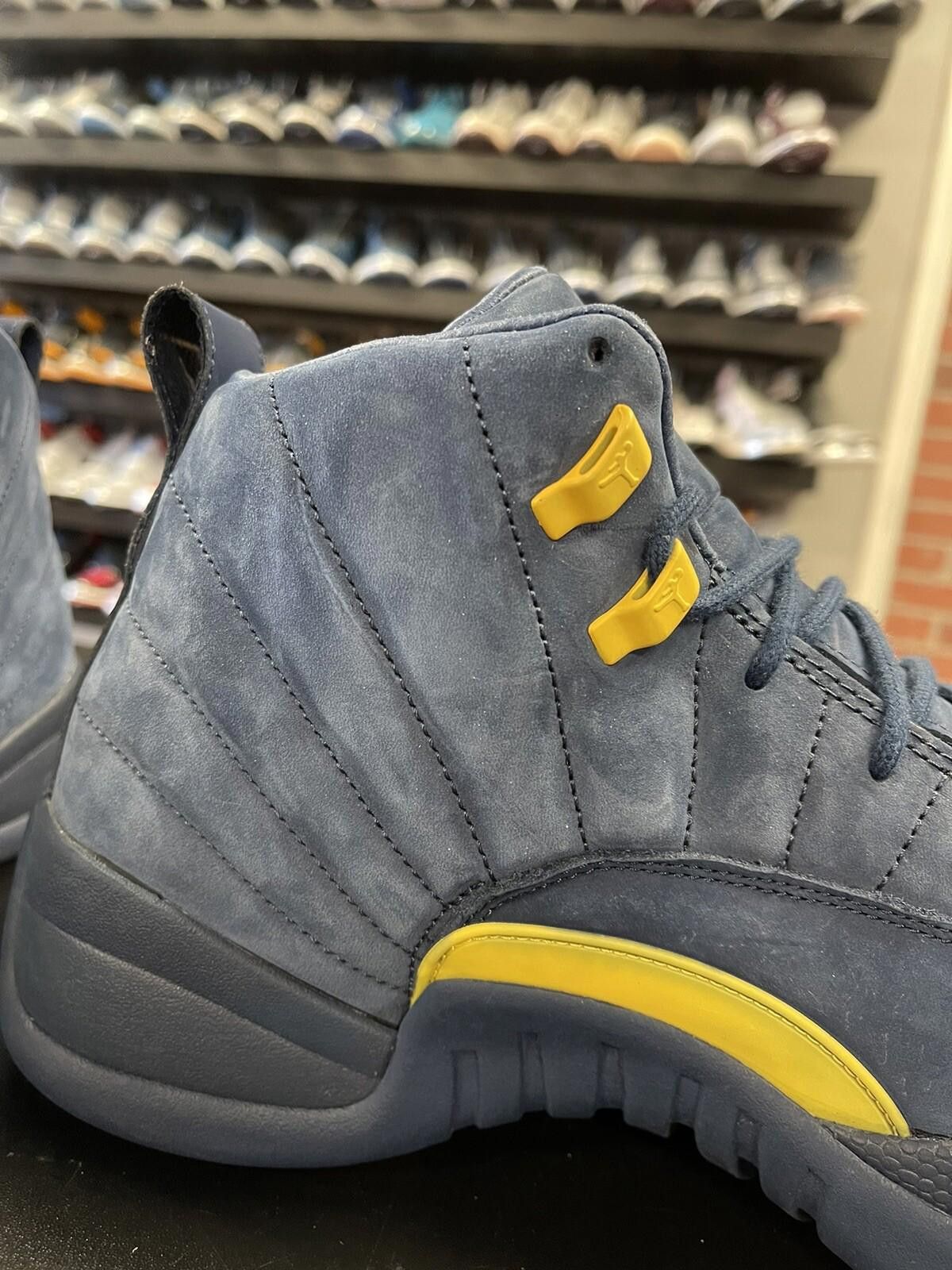 Jordan Brand Size 14 - Air Jordan 12 Retro Michigan NRG 2018 BQ3180- 407 Size US 14 / EU 47 - 6 Thumbnail