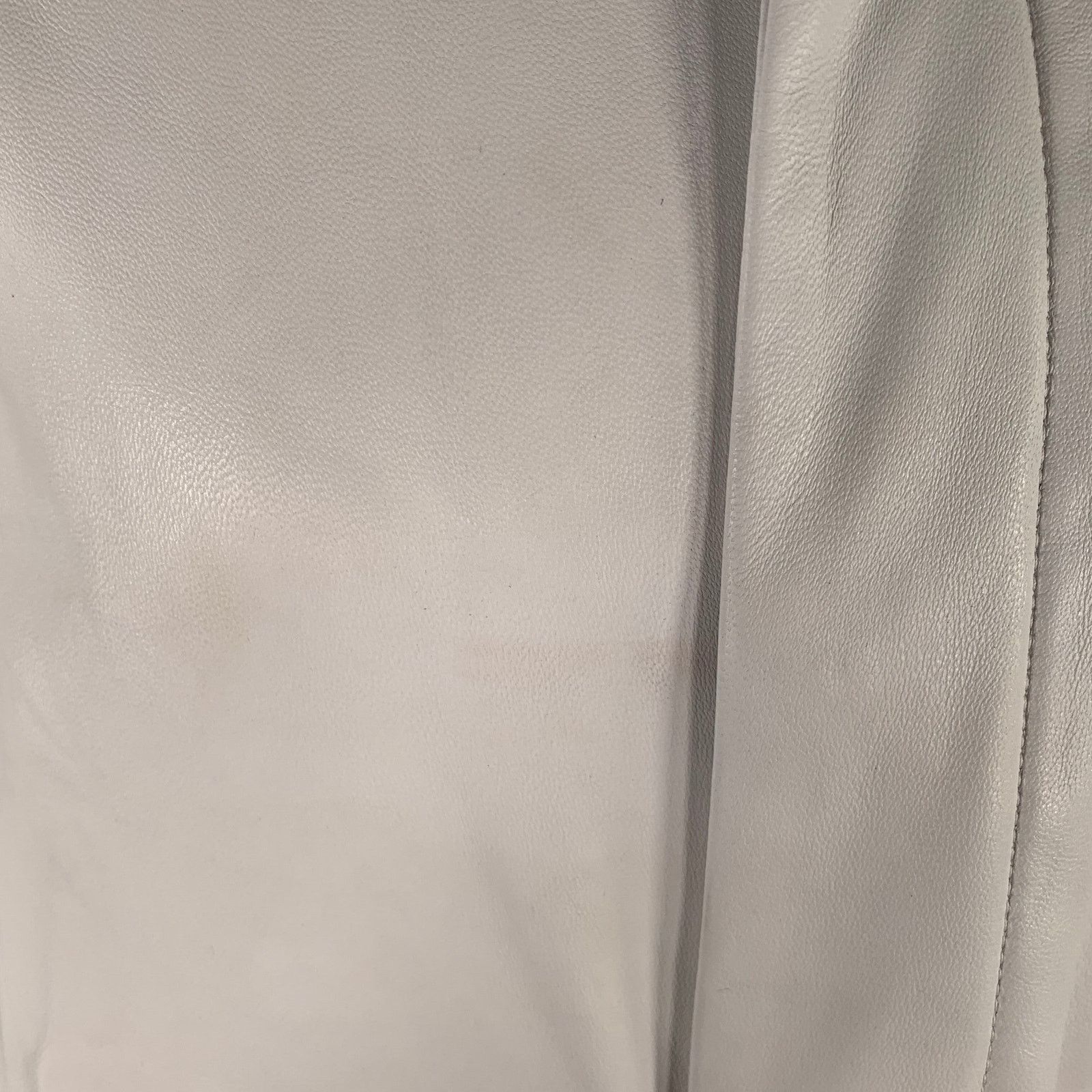 Nahmias NAHMIAS Size S White Lamb Leather Carpenter Jacket Size US S / EU 44-46 / 1 - 6 Thumbnail