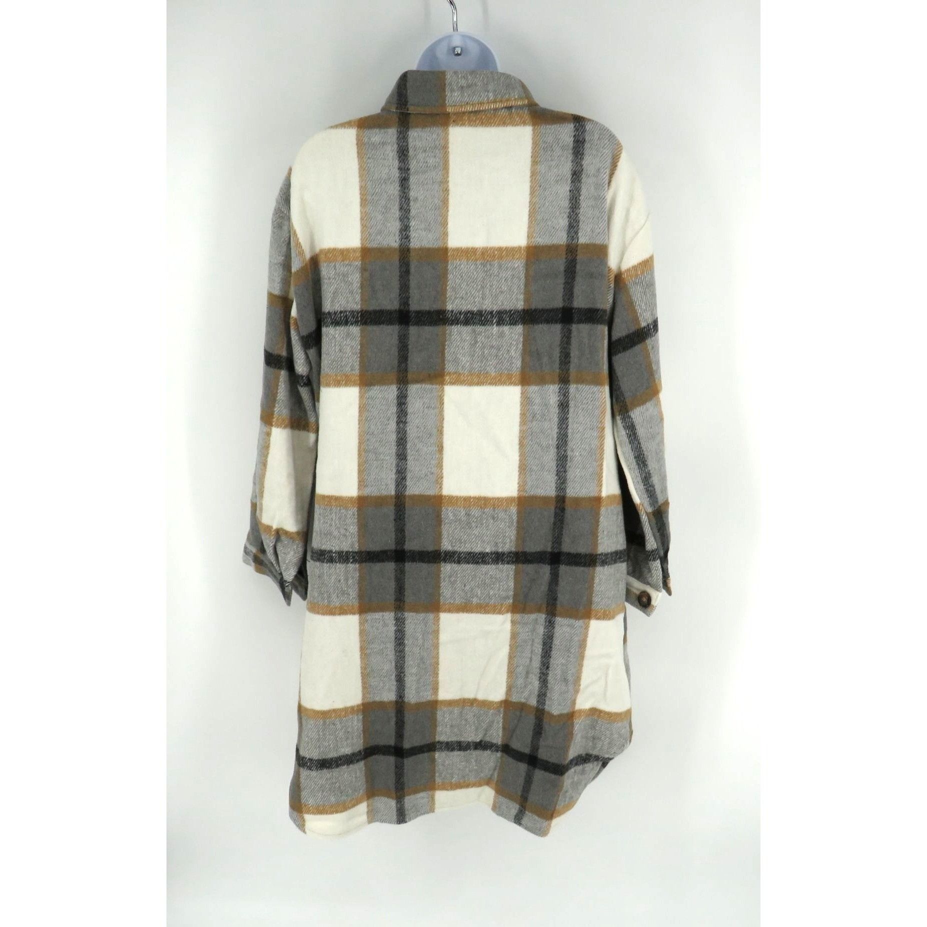 Other Puwei Womens Plaid Button-Up Long Sleeve Shirt Jacket Medium Size M / US 6-8 / IT 42-44 - 4 Thumbnail