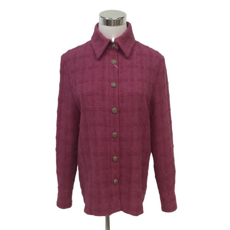 Chanel Chanel Textured Wool Button-Up Jacket Size 36 Size XS / US 0-2 / IT 36-38 - 1 Thumbnail