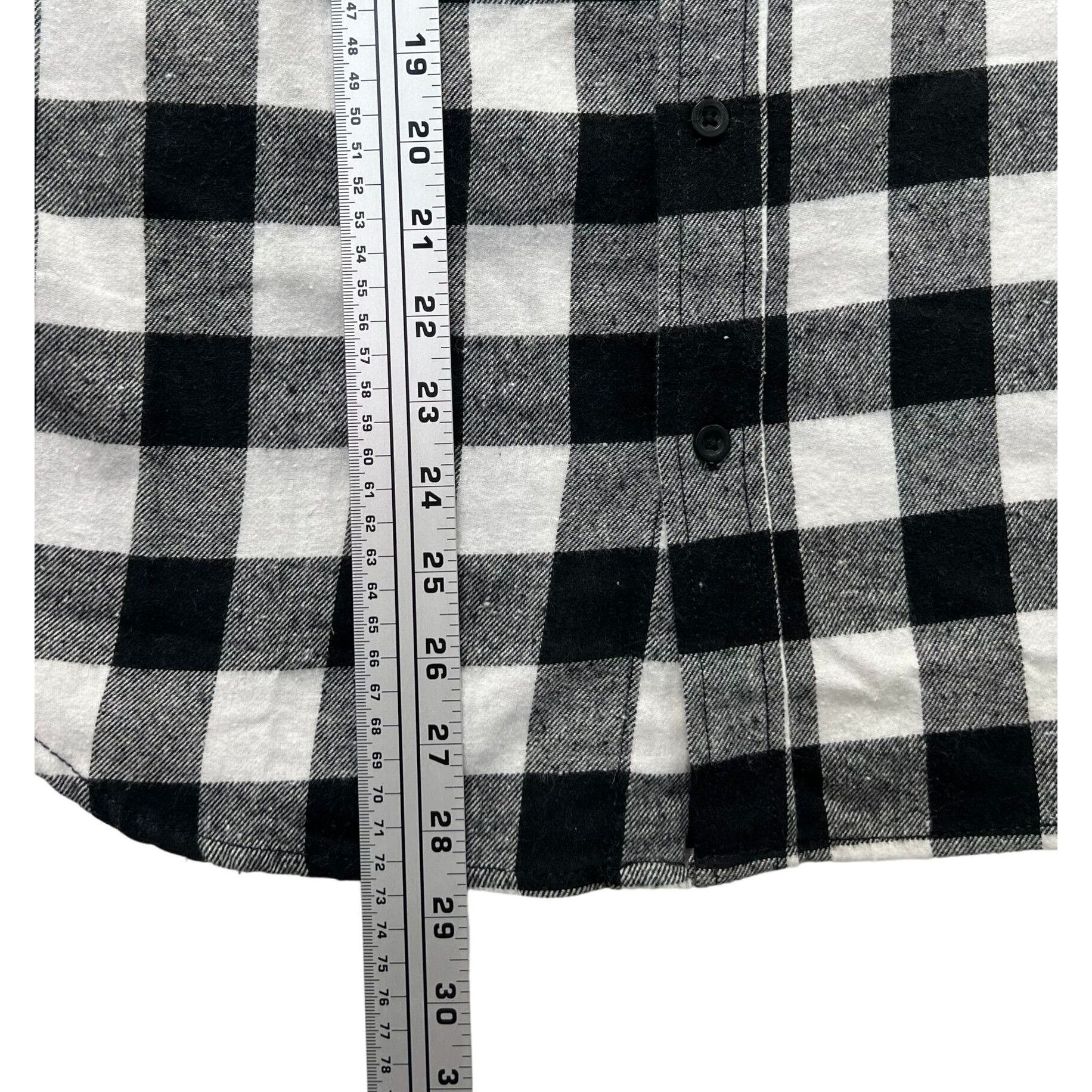 Other Corner Store Bodega - Men Long Sleeve Plaid Shirt - Black/Wh Size US S / EU 44-46 / 1 - 7 Thumbnail