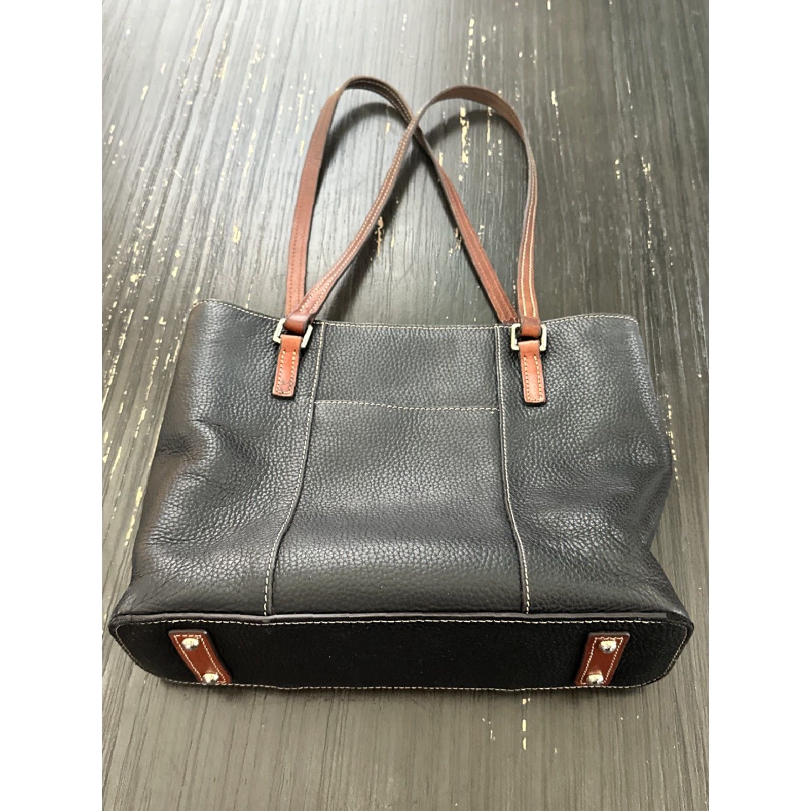 Dooney & Bourke DOONEY & BOURKE Brown Pebbled Leather Shoulder Bag Medium for Women Size ONE SIZE - 4 Thumbnail