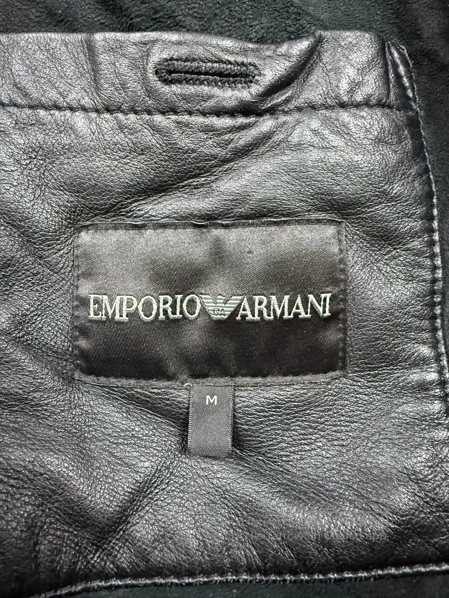 Emporio Armani Emporio Armani Men's Leather Jacket. Size US M / EU 48-50 / 2 - 4 Thumbnail