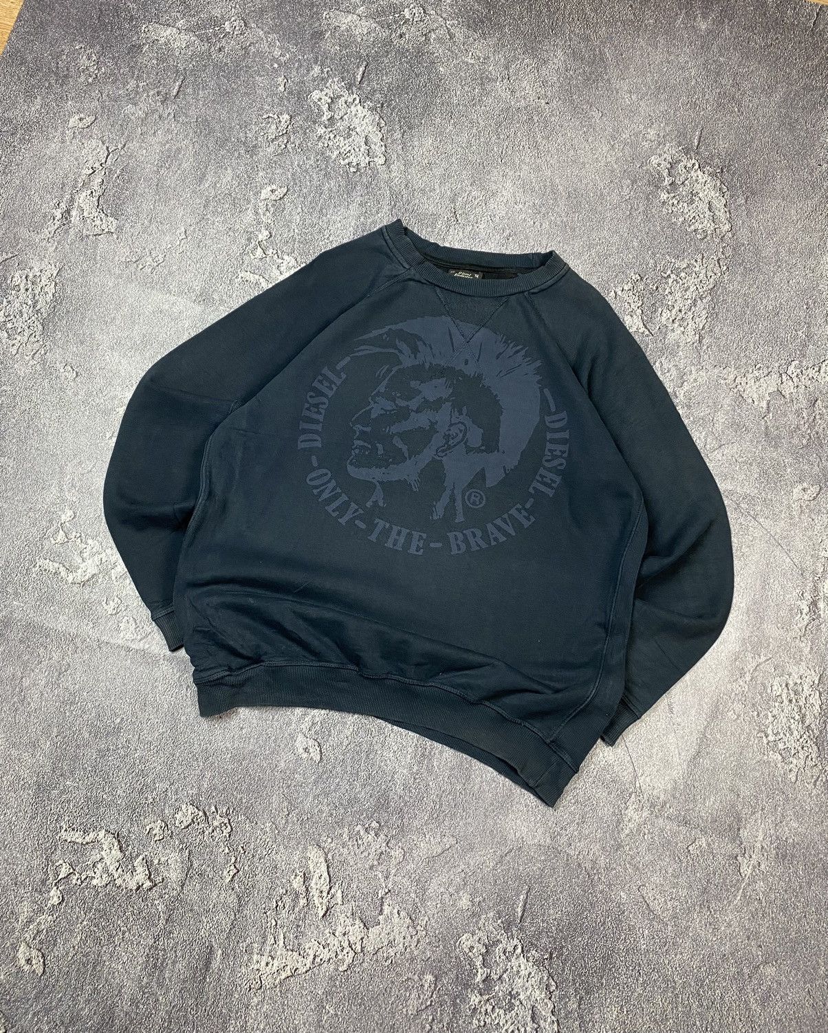 Diesel × Diesel Black Gold Y2K Diesel Industry Punk Big Logo Sweatshirt Vintage Size US L / EU 52-54 / 3 - 2 Thumbnail