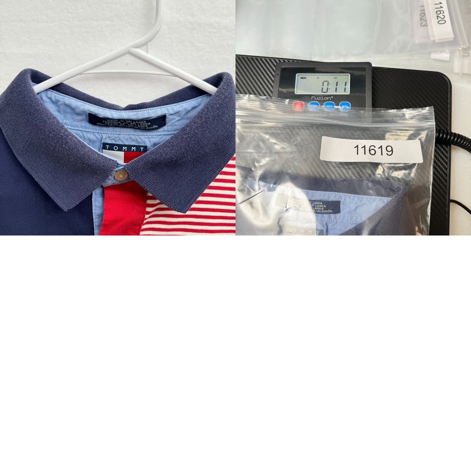 Tommy Hilfiger VINTAGE Tommy Hilfiger Polo Shirt Men XL Striped Two Tone 90s Hip Hop Blue Red White Size US XL / EU 56 / 4 - 8 Thumbnail