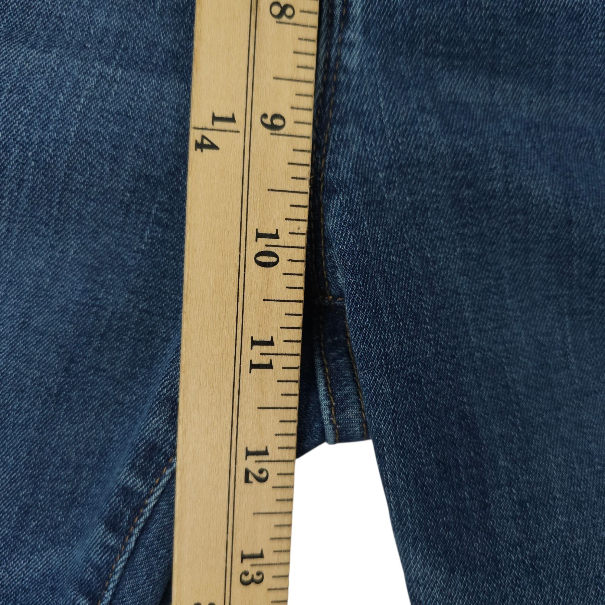 J.Crew J.Crew 9" High Rise Toothpick Jeans Womens 31 Medium Wash Ra Size 33" - 15 Thumbnail