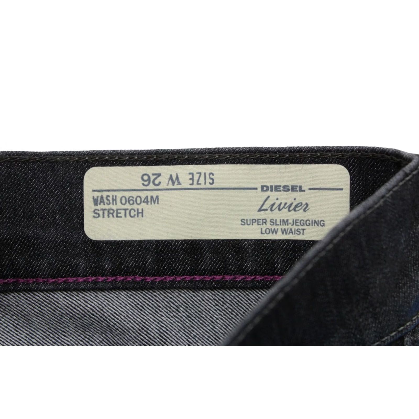 Diesel DIESEL Livier Super Slim-Jegging 0604M Stretch Jeans Women's W26 Slightly Coated Blue Size 26" / US 2 / IT 38 - 7 Thumbnail