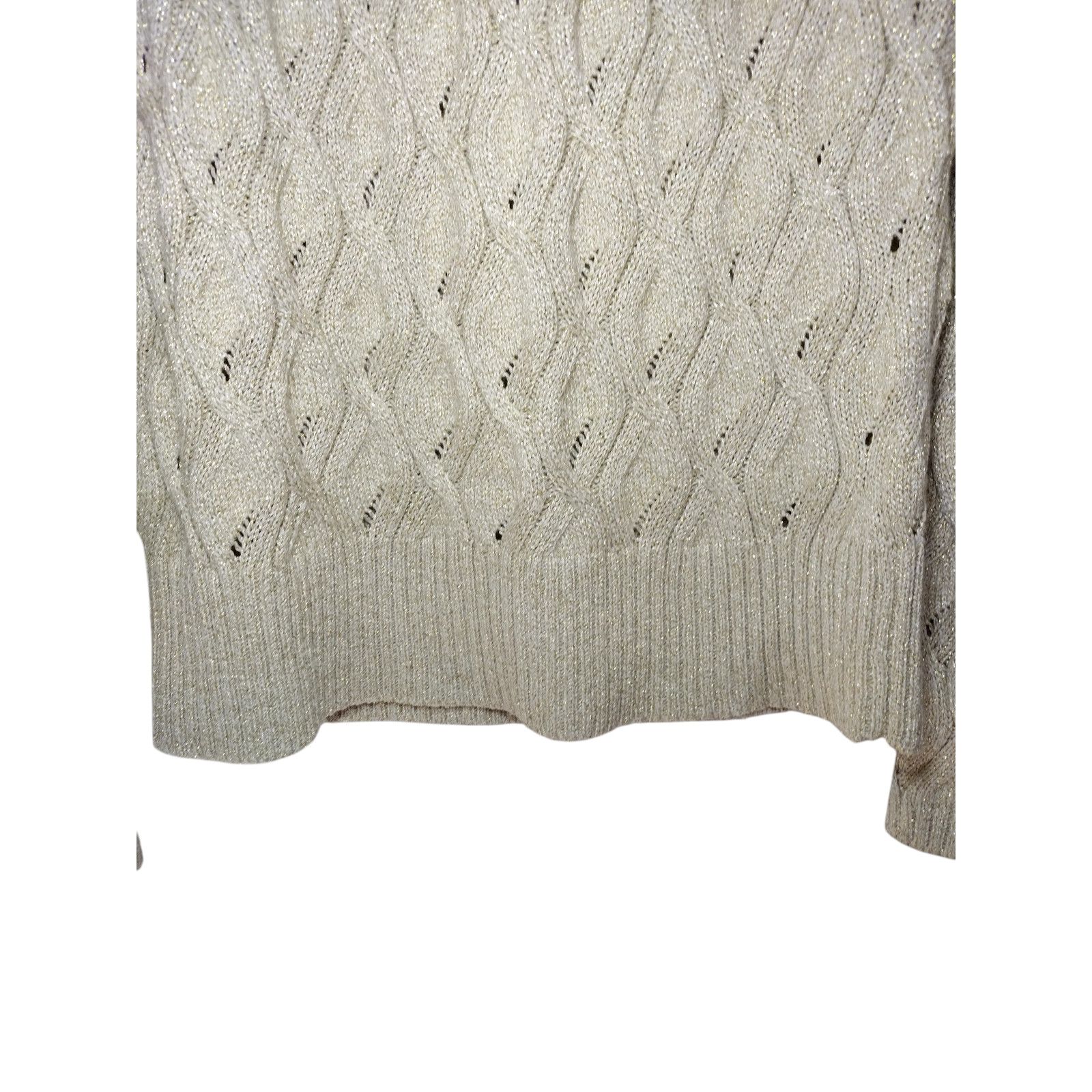 Ann Taylor NWOT Ann Taylor LOFT Sweater Lg Sleeve Crew Neck Gold Sz Md Size M / US 6-8 / IT 42-44 - 10 Thumbnail