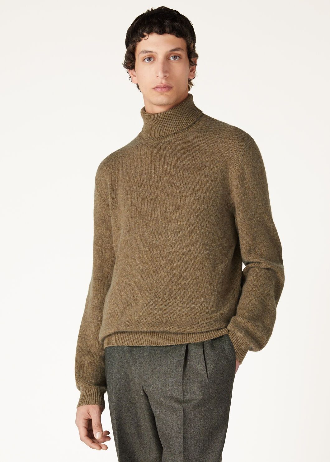 Loro Piana o1w1db10725 FAO6886 Fobello Turtleneck Sweater in Brown Size US M / EU 48-50 / 2 - 4 Thumbnail