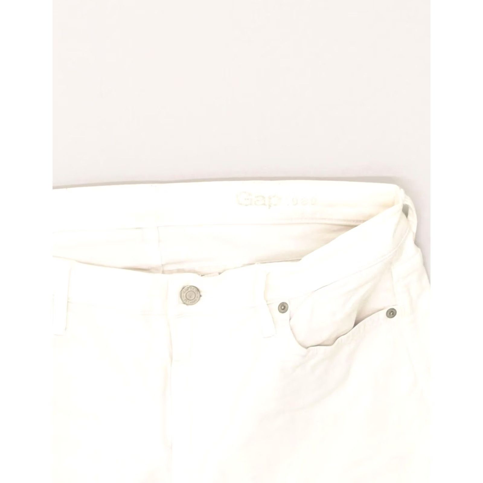 Gap GAP Womens Bootcut Jeans US 14 Large W34 L25 White Cotton WB06 Size 36" / US 14 / IT 50 - 5 Thumbnail