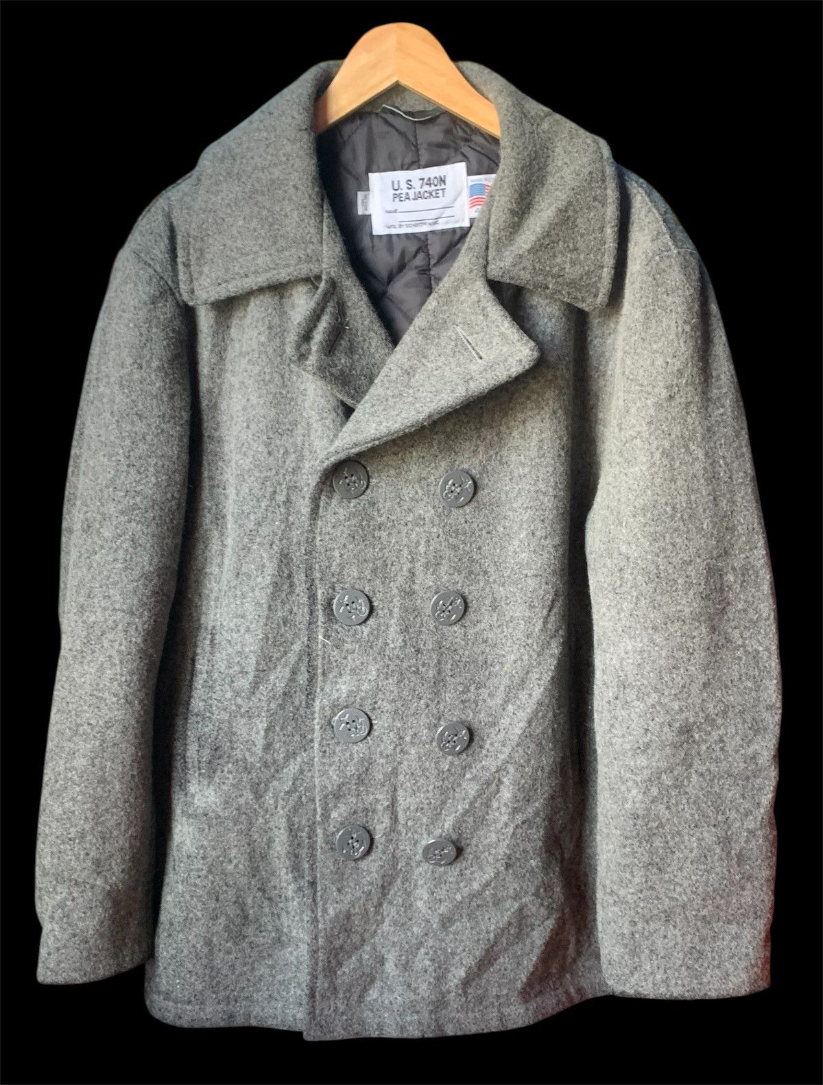 Designer × Schott U.S.740N PEA JACKET BY SCHOTT Size US L / EU 52-54 / 3 - 2 Thumbnail