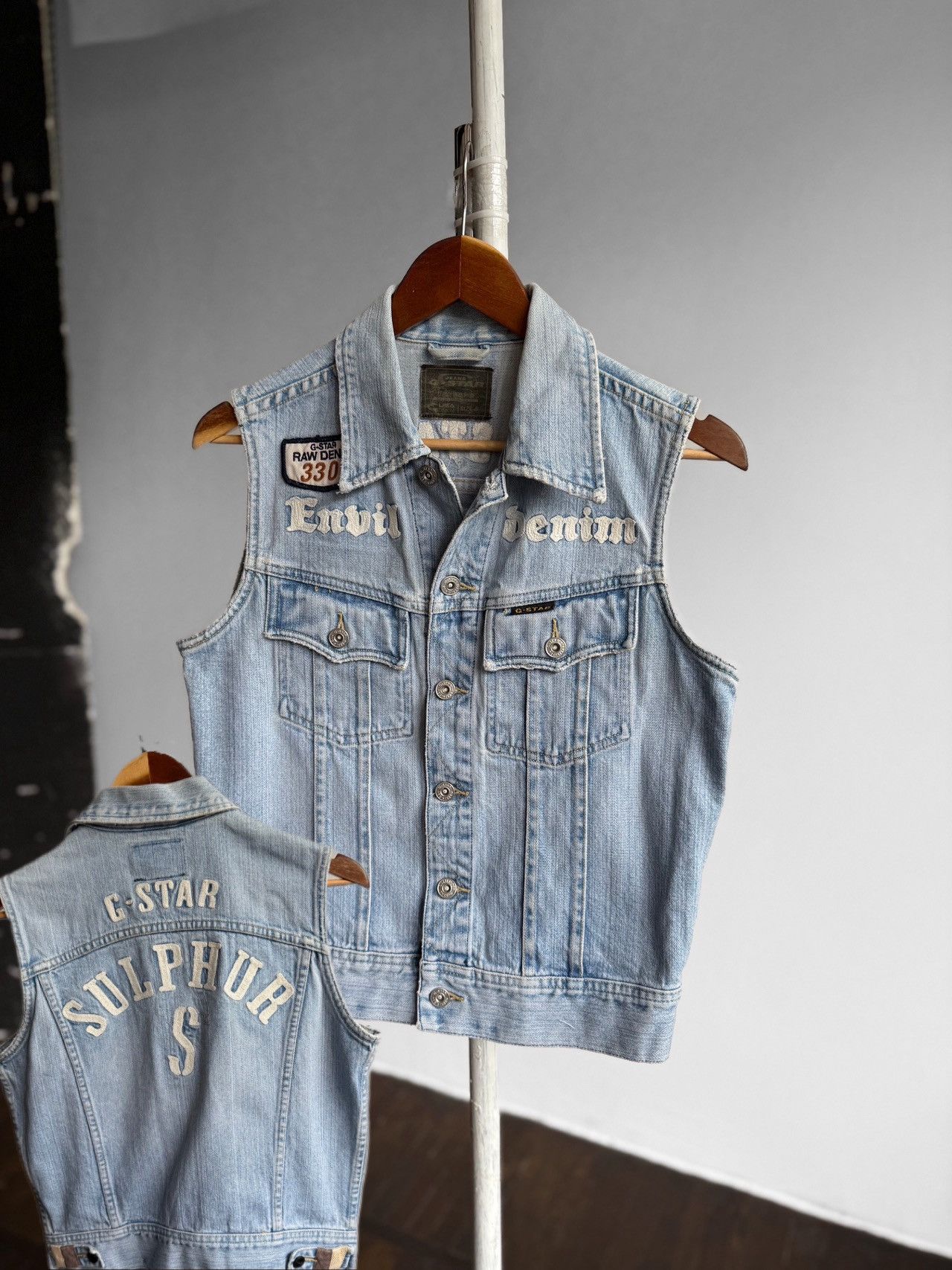 G-Star G-Star Raw Women Vintage 00s Denim Jean Tailor Art Jckt Vest Size S / US 4 / IT 40 - 1 Thumbnail
