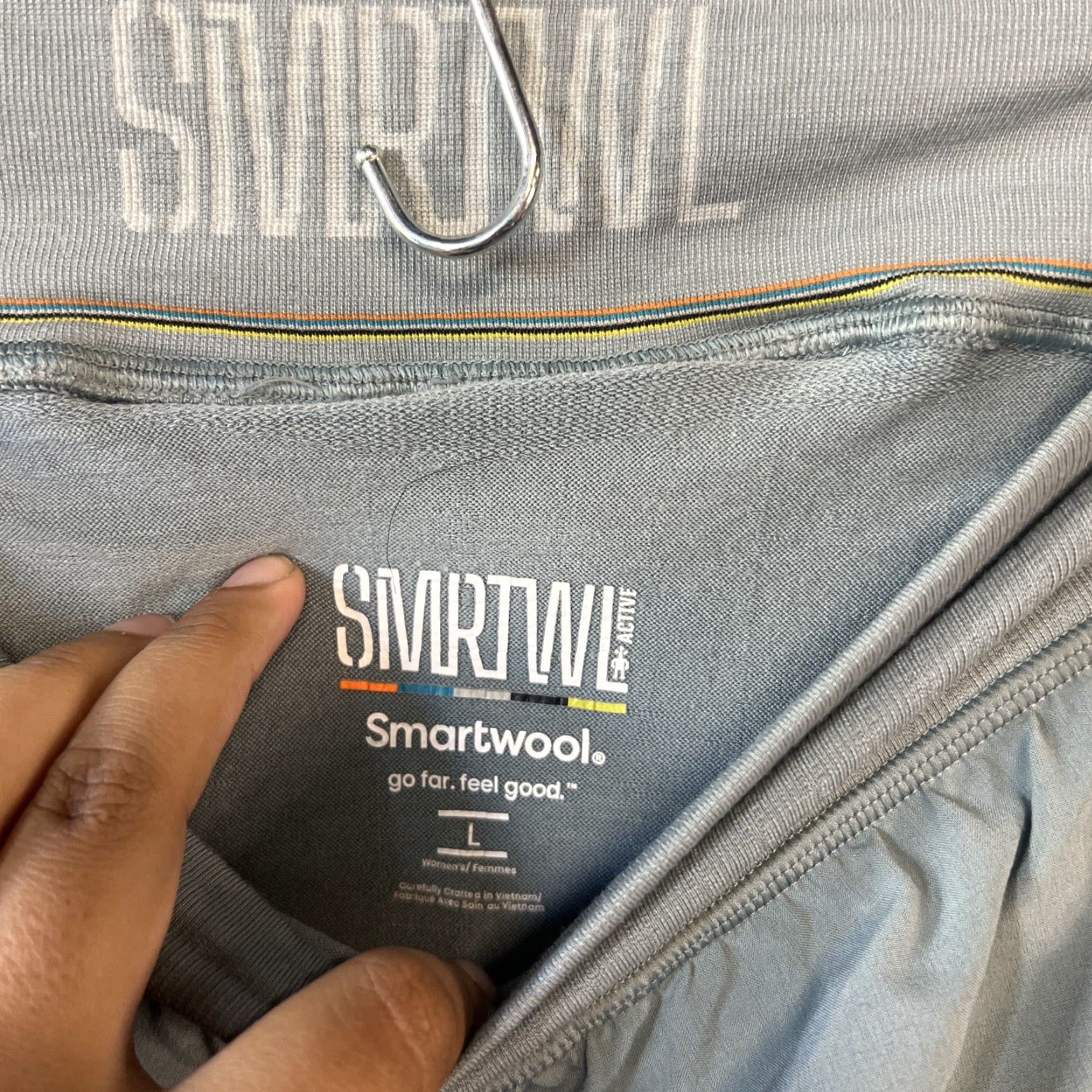 Smartwool VINTAGE SmartWool Intraknit Active Women's XS Shorts Lined Aqua Blue 2.5” Pocket 5 Size 26" / US 2 / IT 38 - 2 Thumbnail