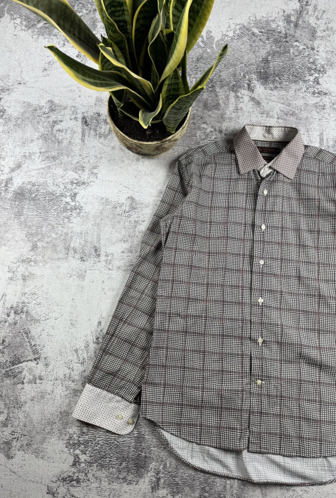 Etro Etro Milano 39 IT Full Monogram Button Classic Shirt Size US M / EU 48-50 / 2 - 2 Thumbnail