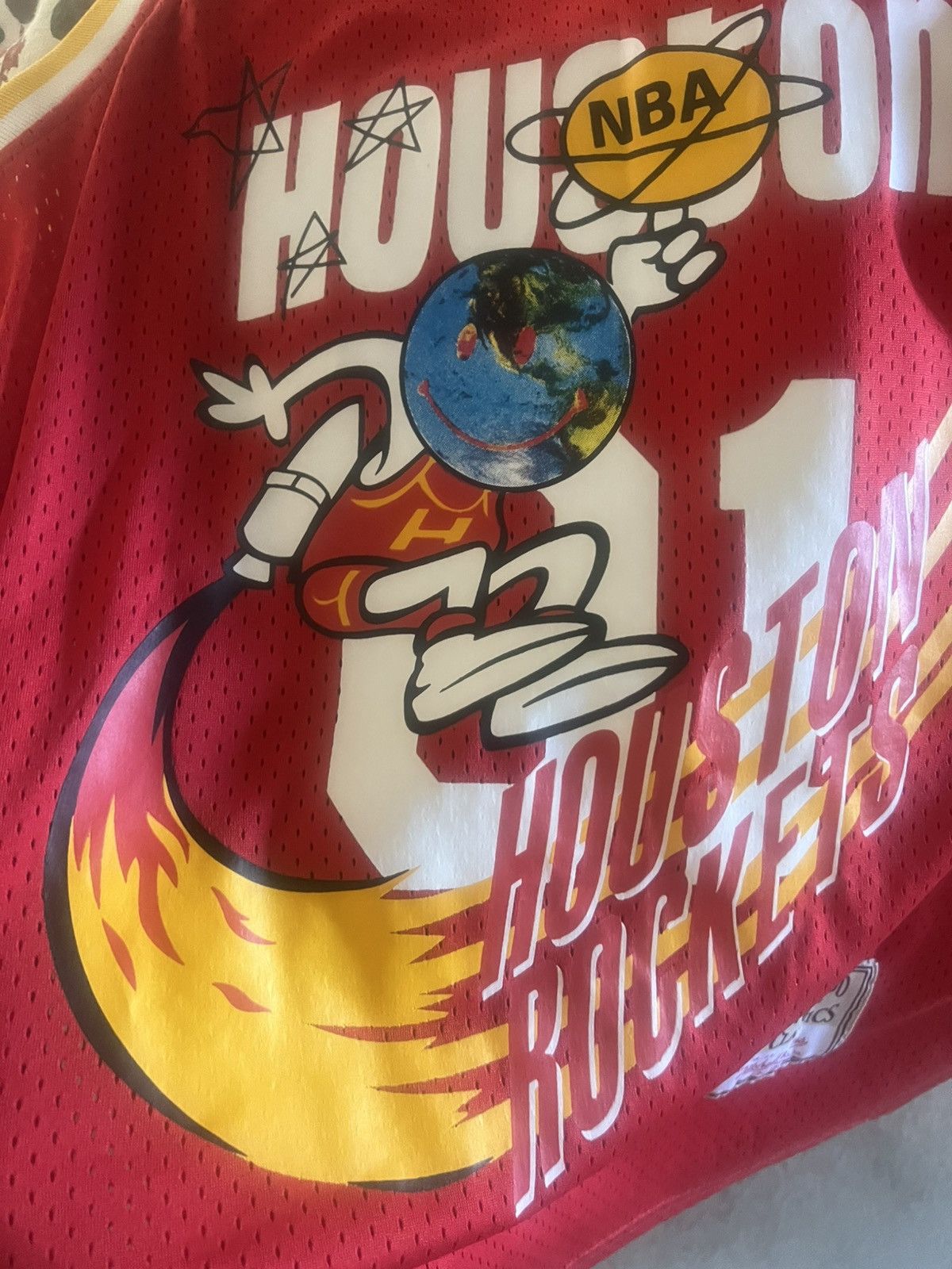 Mitchell & Ness Mitchell & Ness BR remix Travis Scott Houston Rockets jersey Size US M / EU 48-50 / 2 - 2 Thumbnail