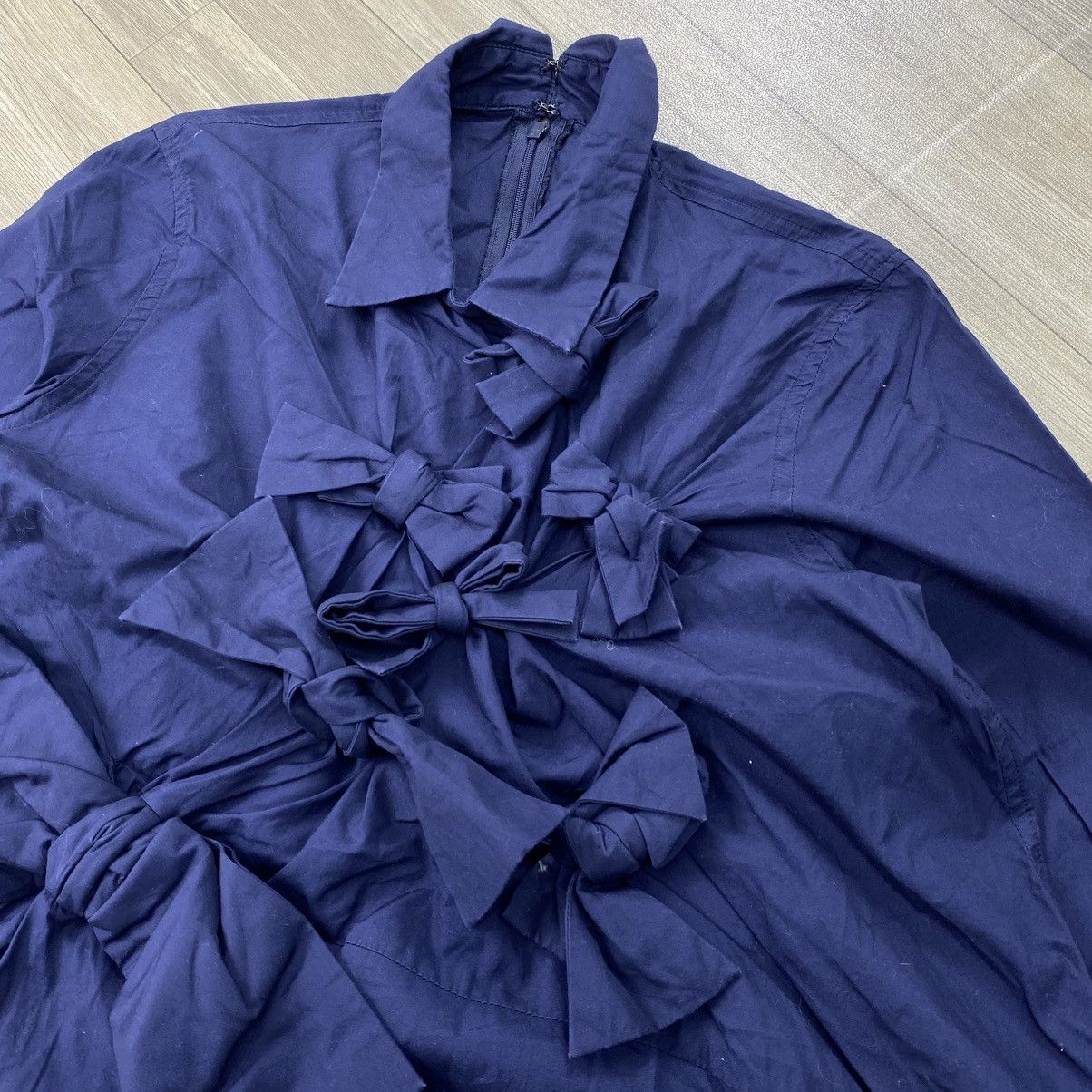 gomme Vintage Gomme Yohji Yamamoto Ruffled Raw-Trim Woven 3D Shirt Size US M / EU 48-50 / 2 - 5 Thumbnail