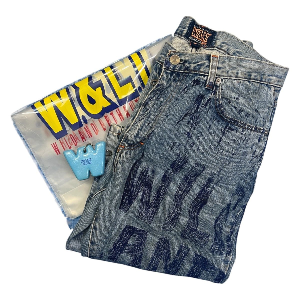 Walter Van Beirendonck WALTER VAN BEIRENDONCK 90's Graffiti Cropped Denim Pants Size US 30 / EU 46 - 2 Thumbnail