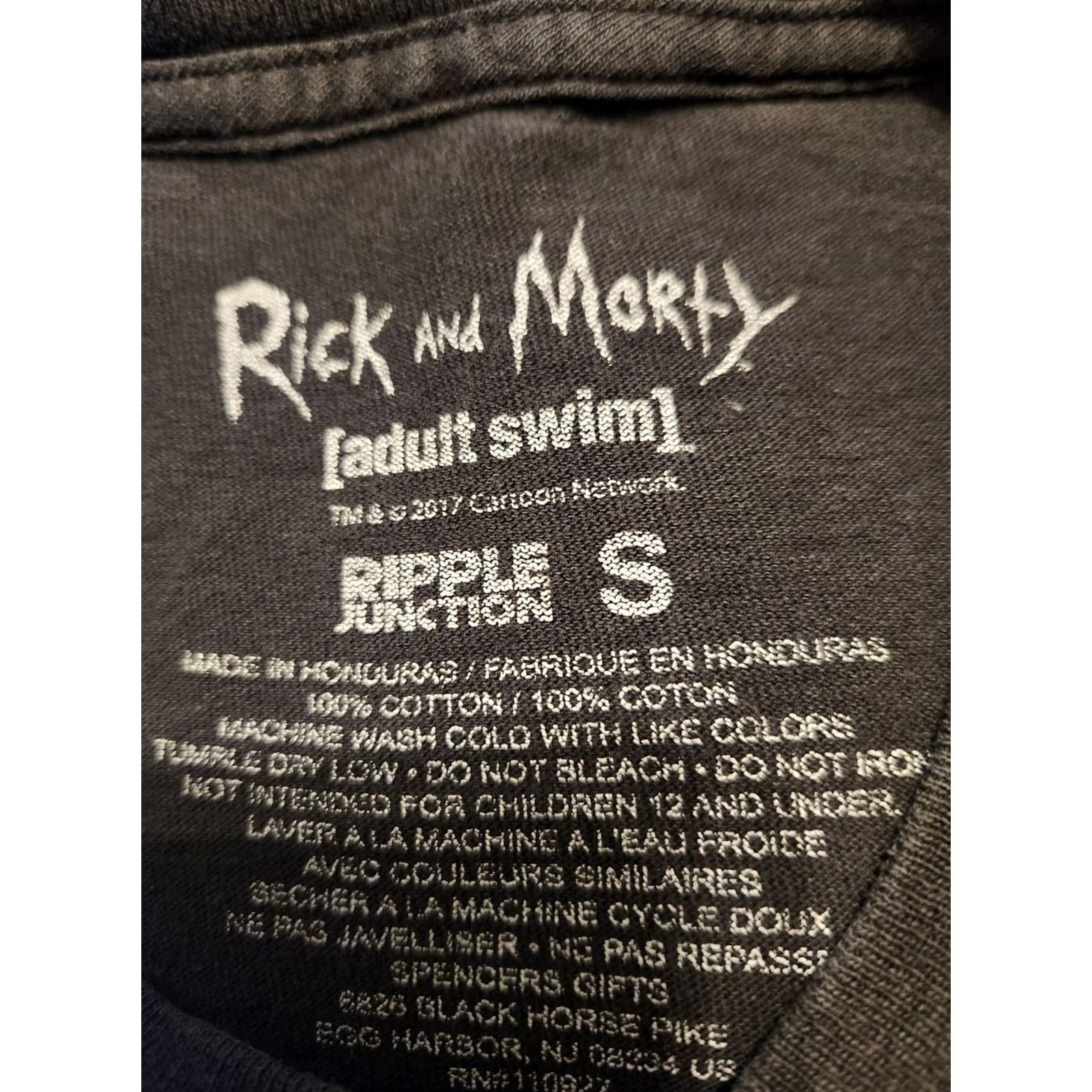 Ripple Junction Rick and Morty shirt Adult Small Black T-Shirt Ripple Junction Open Eyes Dye Ripple Junction Mens Short Sleeve Crew Neck Cotton Size US S / EU 44-46 / 1 - 2 Thumbnail
