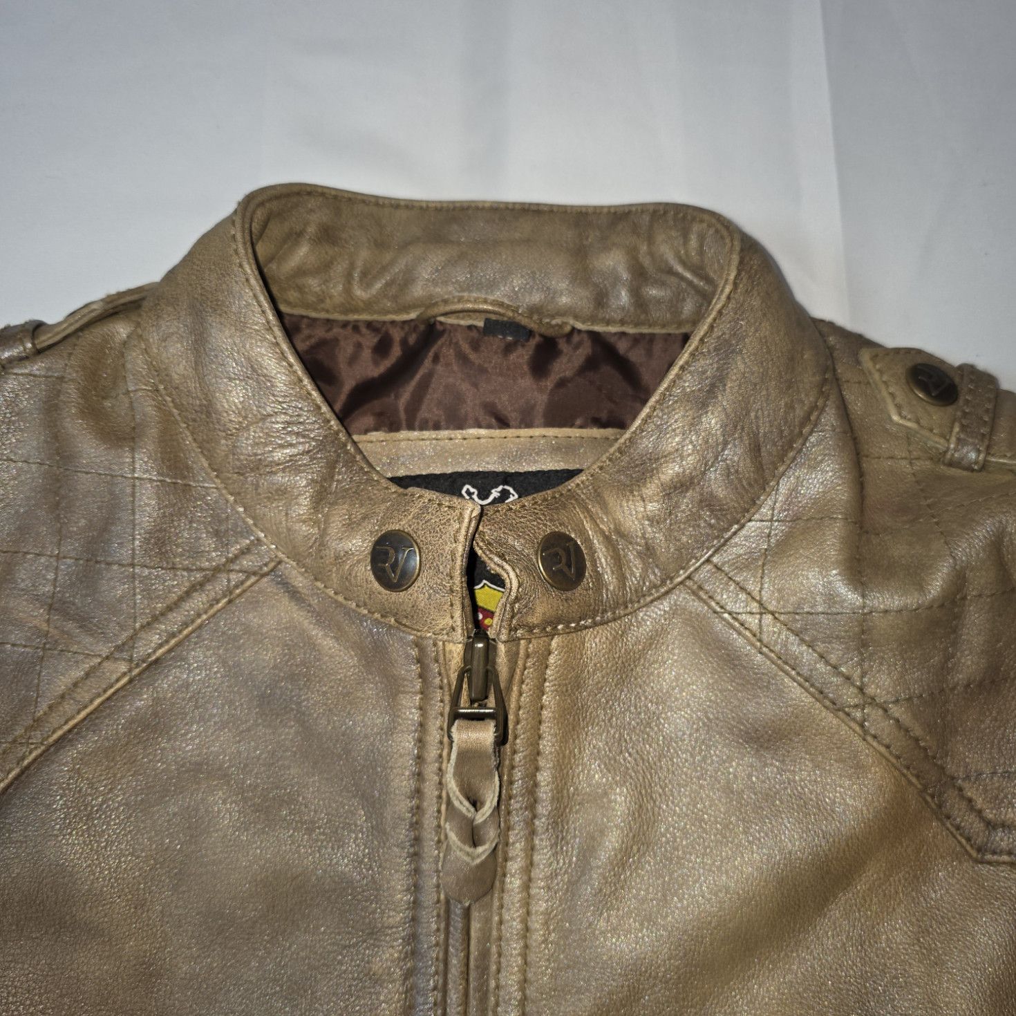 Other Rodeo Vegas Distressed Leather Western Moto Jacket Size US M / EU 48-50 / 2 - 9 Thumbnail