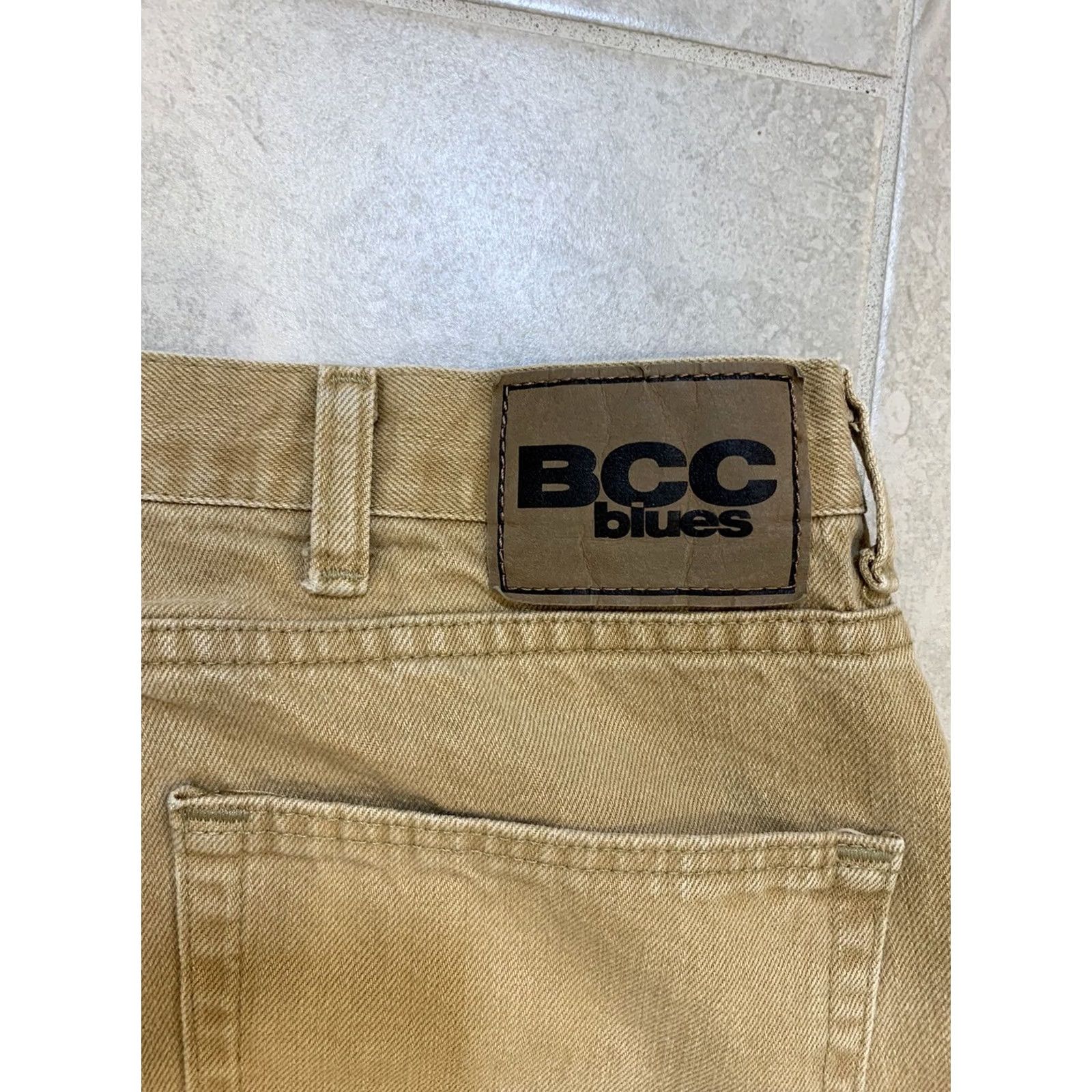 Vintage VINTAGE Men’s 40X29 BCC Blues Jeans Khaki Cotton Denim Regular 5-Pocket Logo Modern Outdoor Mens Size US 40 / EU 56 - 5 Thumbnail